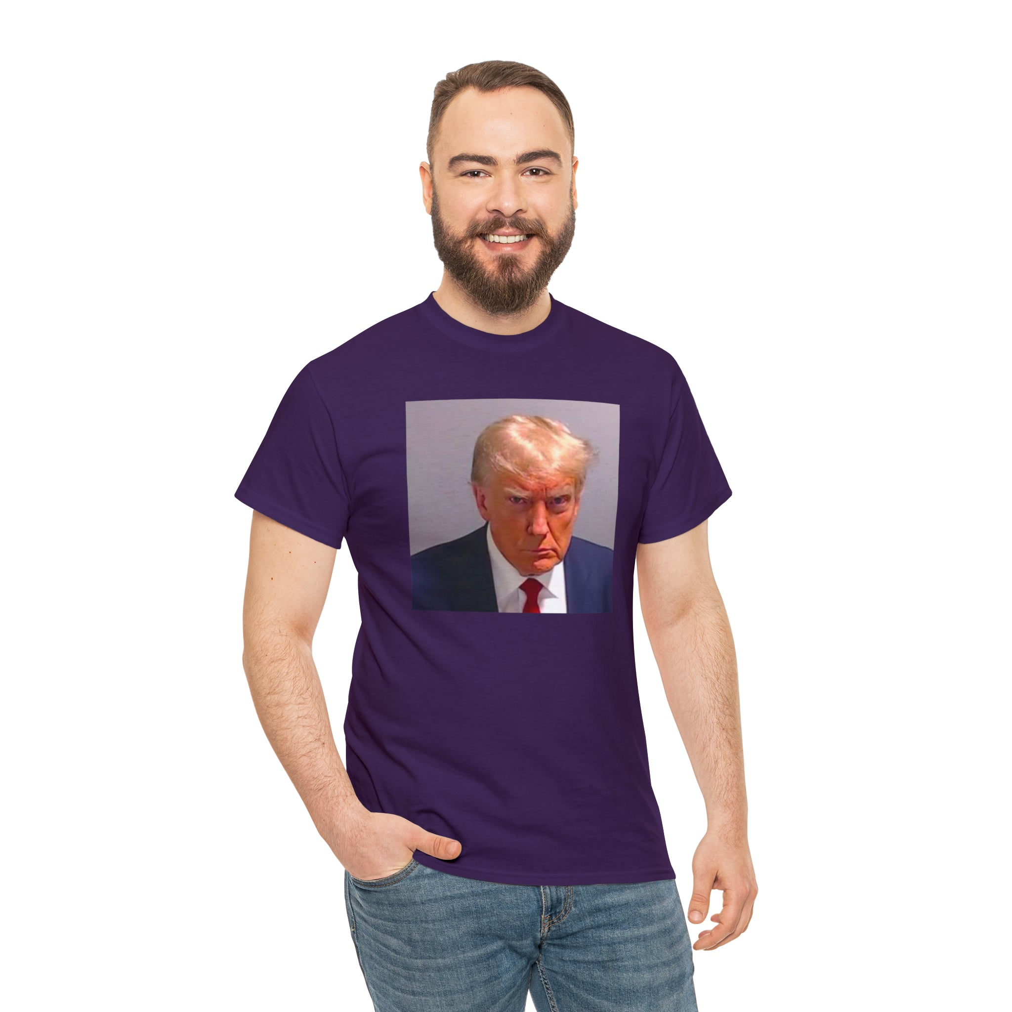 Trump Mugshot - Unisex Heavy Cotton Tee