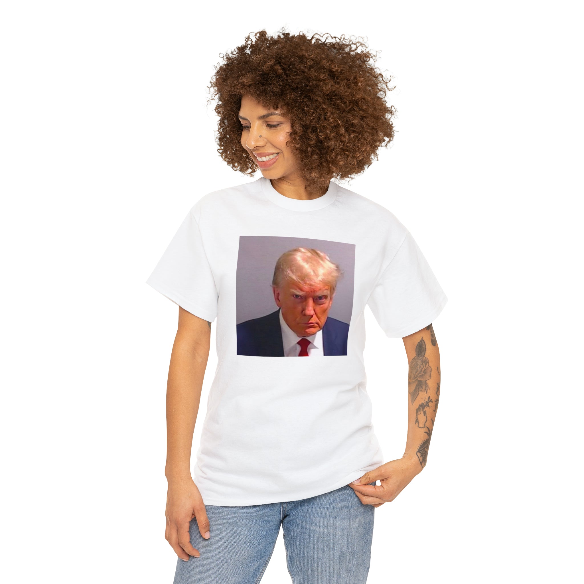 Trump Mugshot - Unisex Heavy Cotton Tee