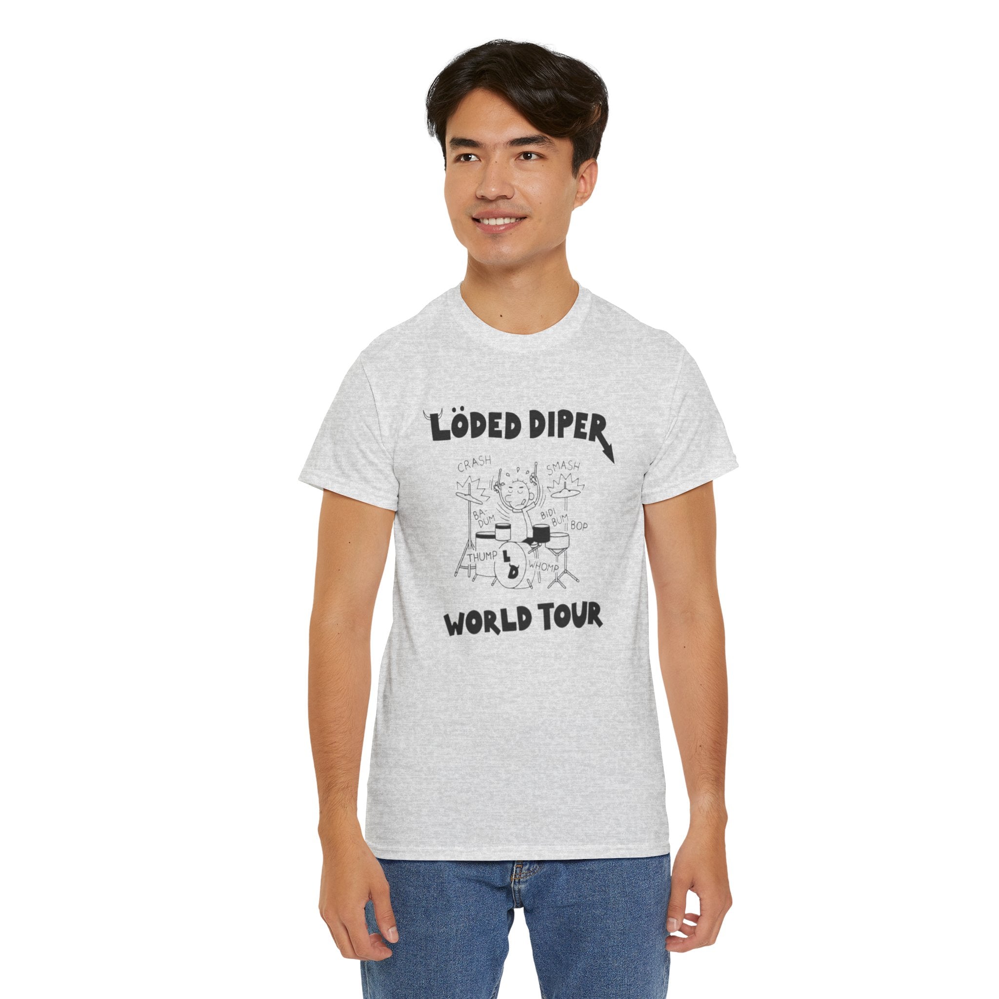 Loded Diper World Tour Shirt (Diary of a Wimpy Kid Rodrick Rules) - Unisex Heavy Cotton Tee