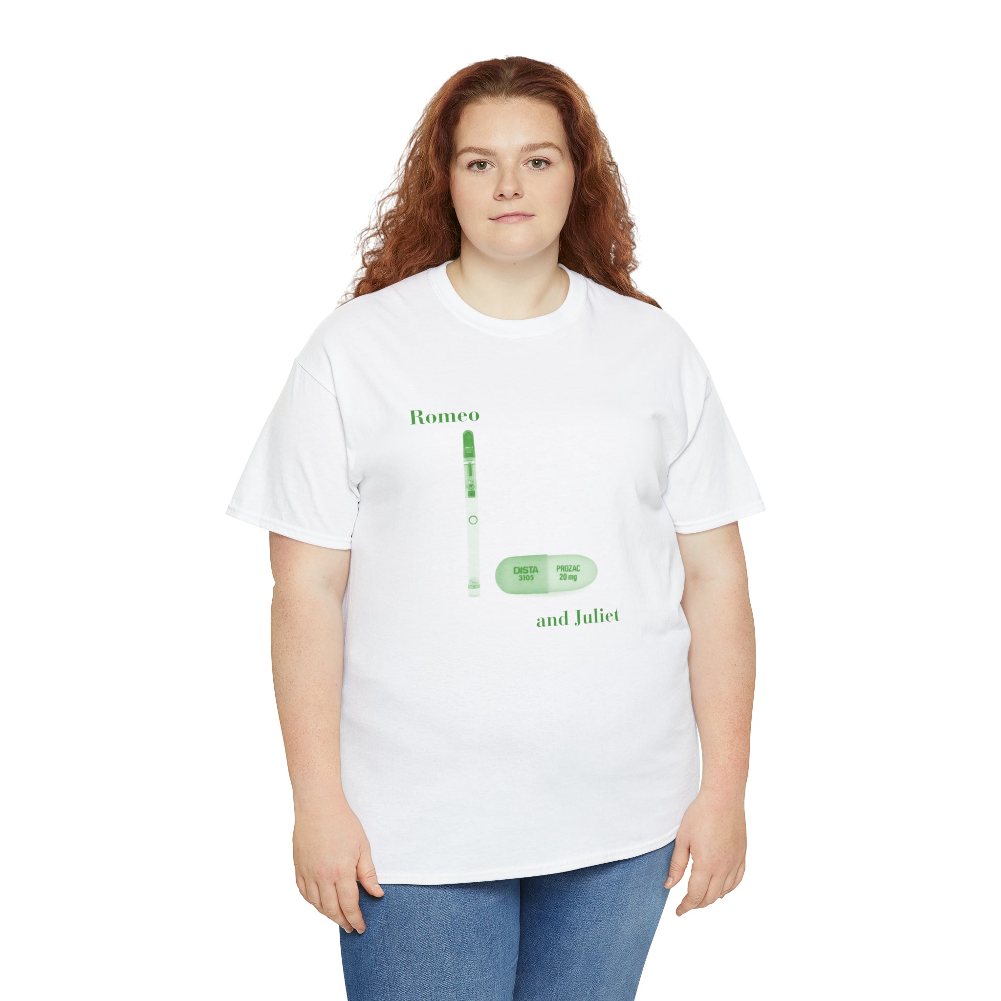 Romeo and Juliet Dab Pen and Prozac - Unisex Heavy Cotton Tee