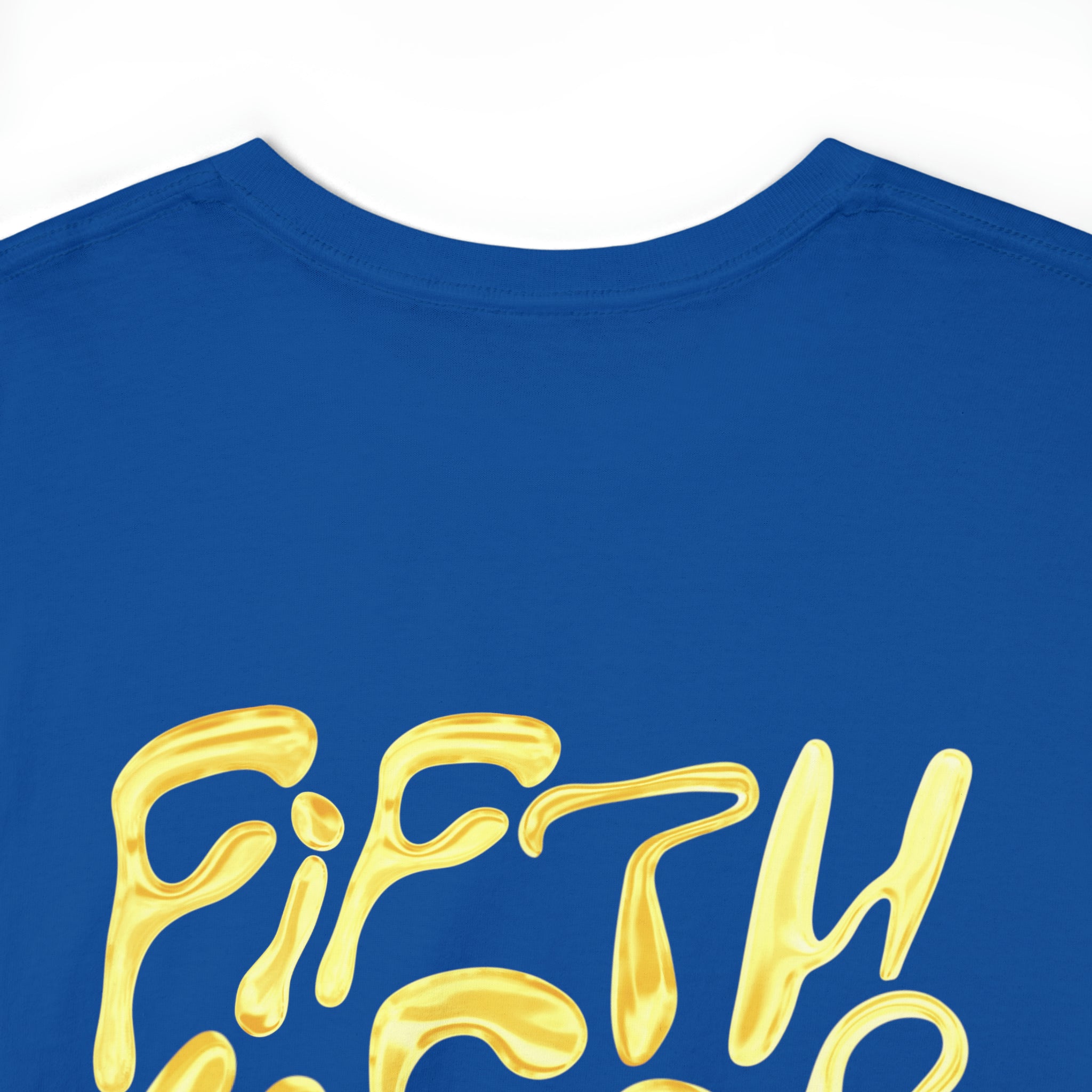 Fifth Year Beer Spill Front and Back - Unisex Heavy Cotton Tee