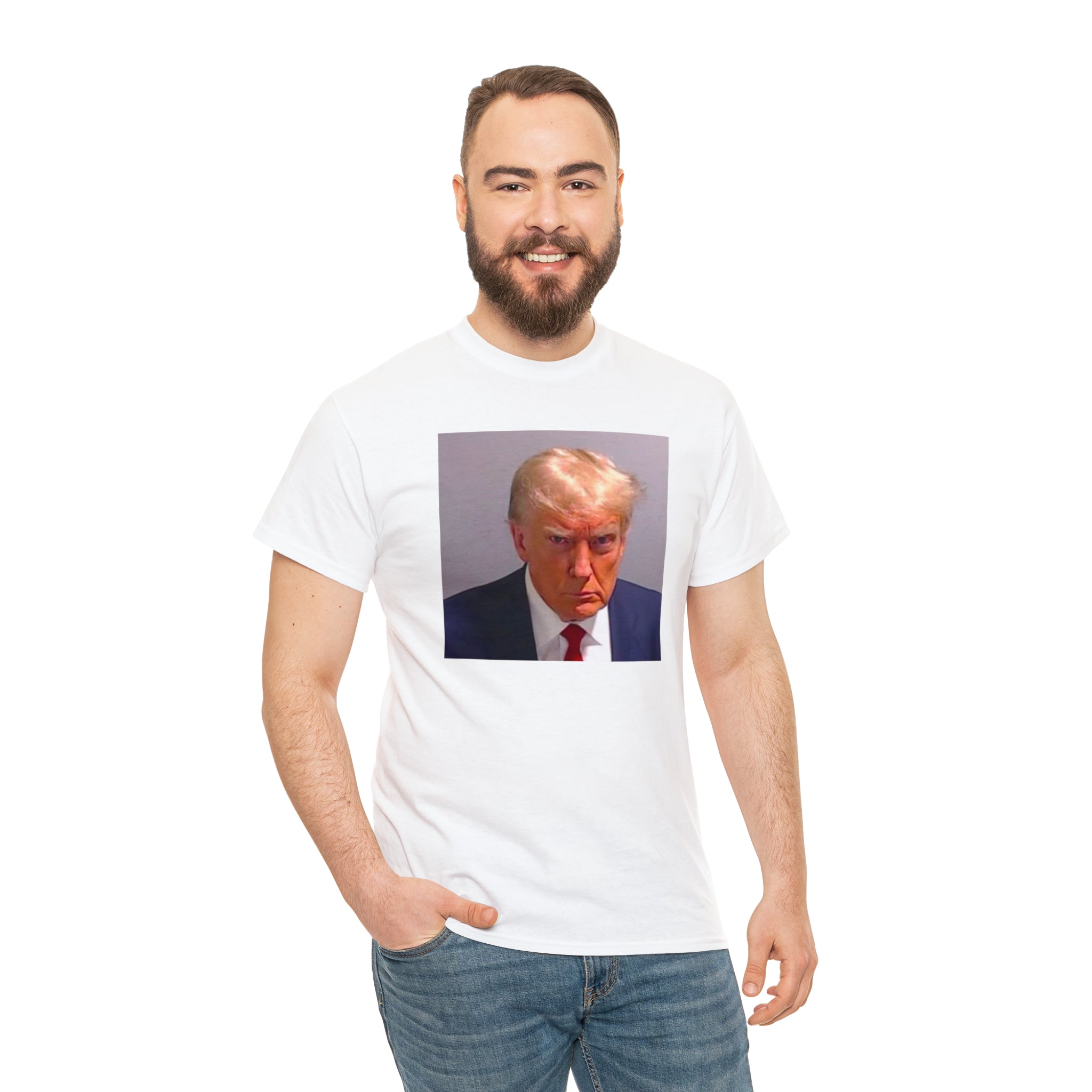 Trump Mugshot - Unisex Heavy Cotton Tee