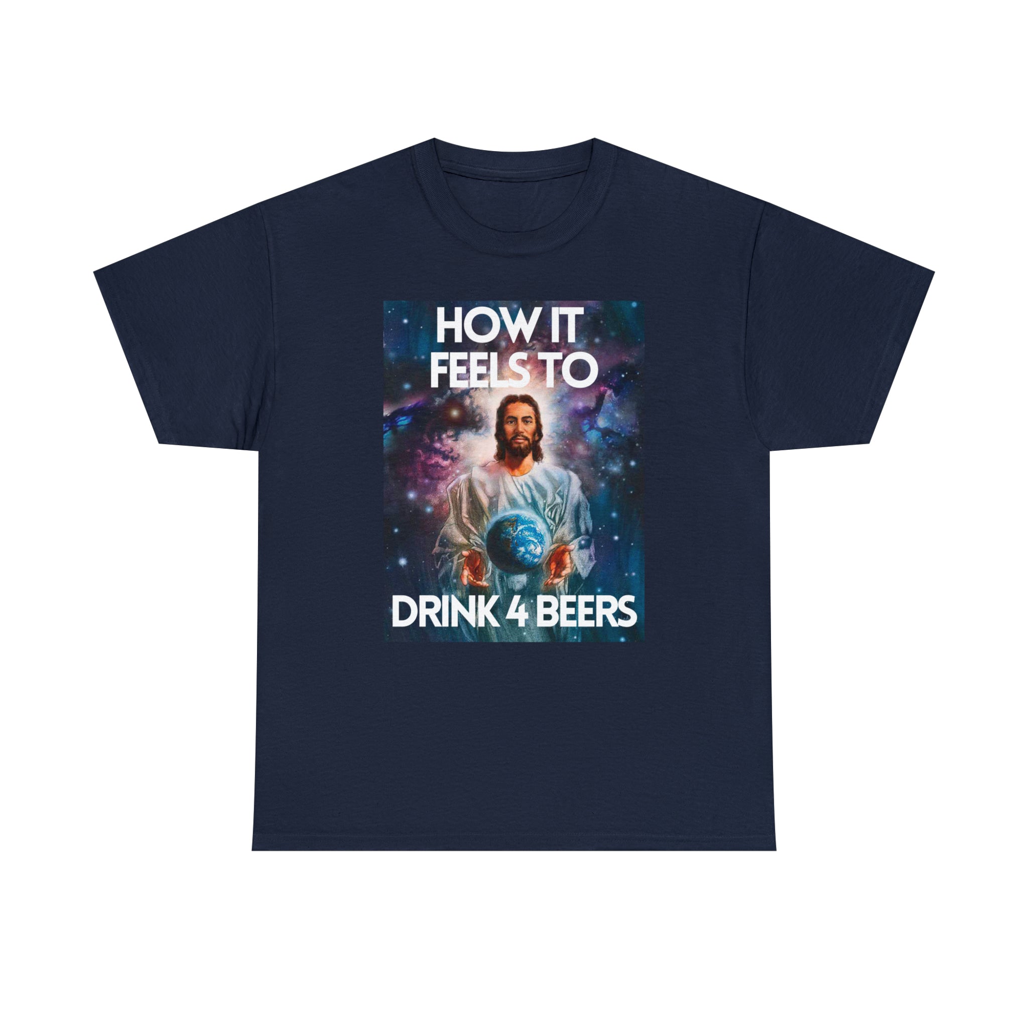 How it feels to drink 4 beers - Unisex Heavy Cotton Tee