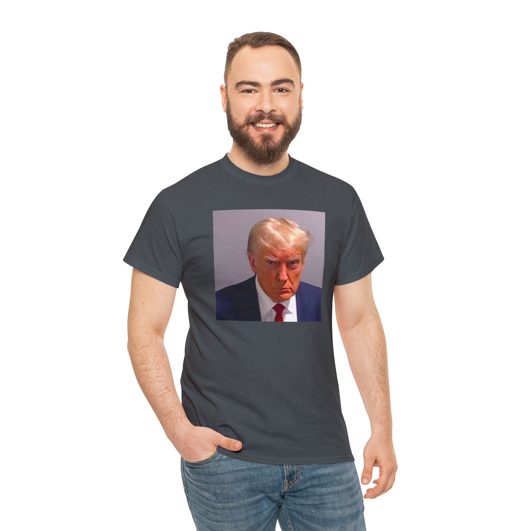 Trump Mugshot - Unisex Heavy Cotton Tee