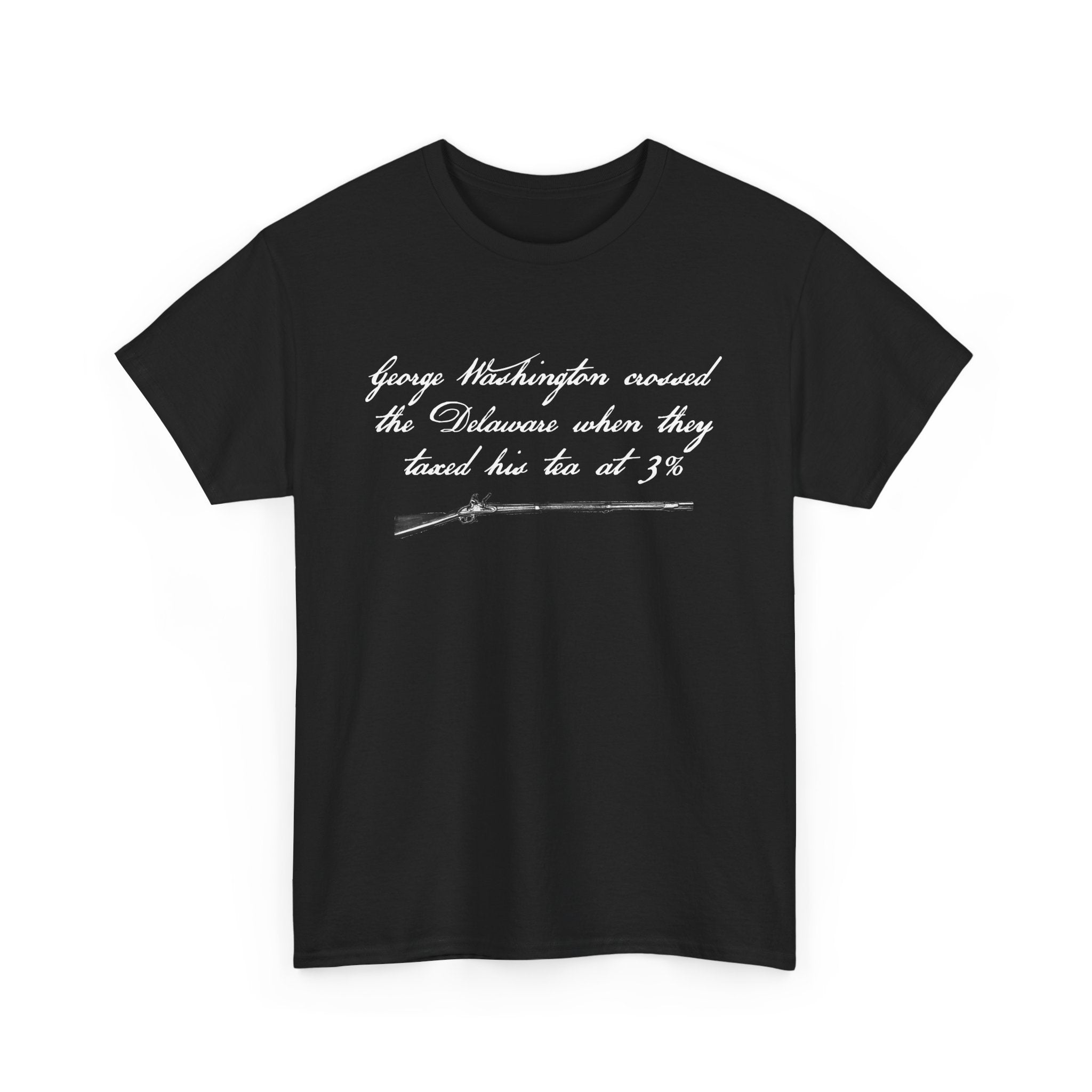 GEORGE WASHINGTON ANTI-TAXATION TEE (front and back)