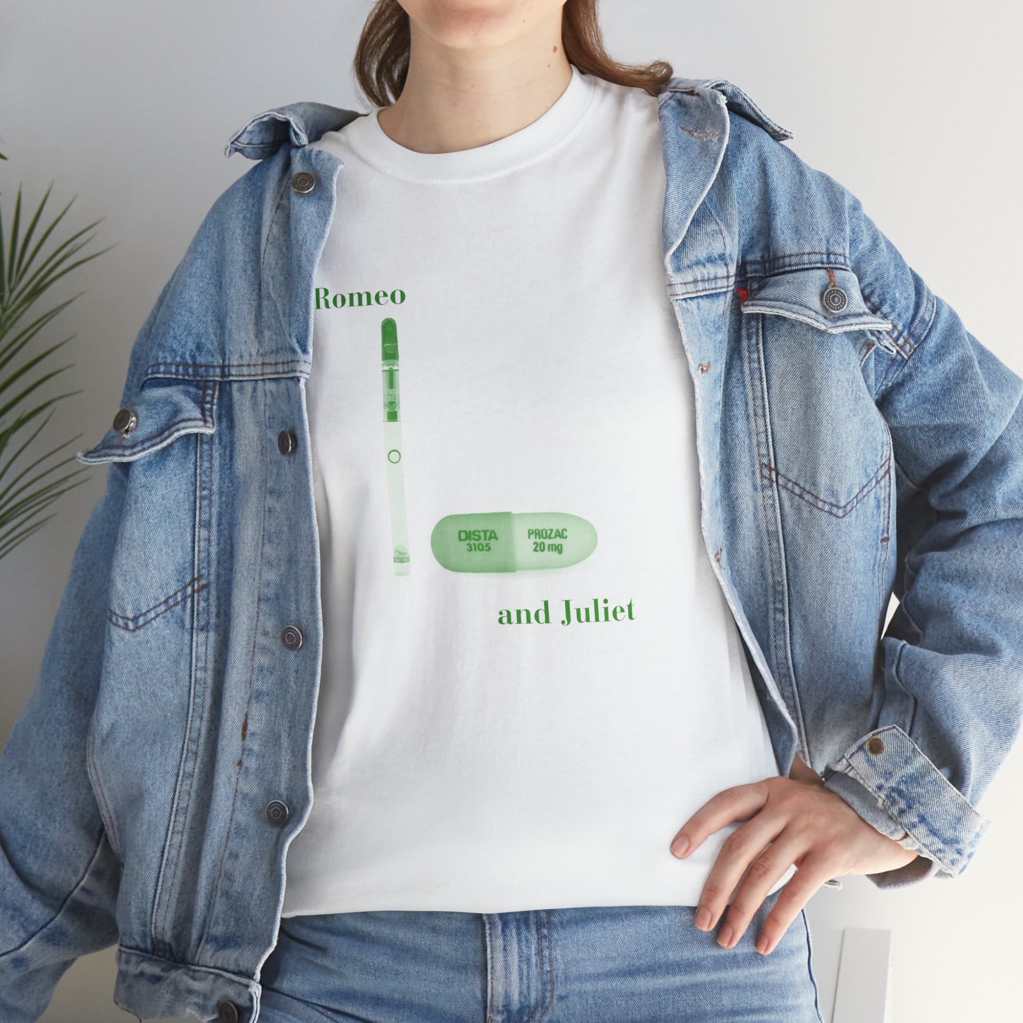 Romeo and Juliet Dab Pen and Prozac - Unisex Heavy Cotton Tee