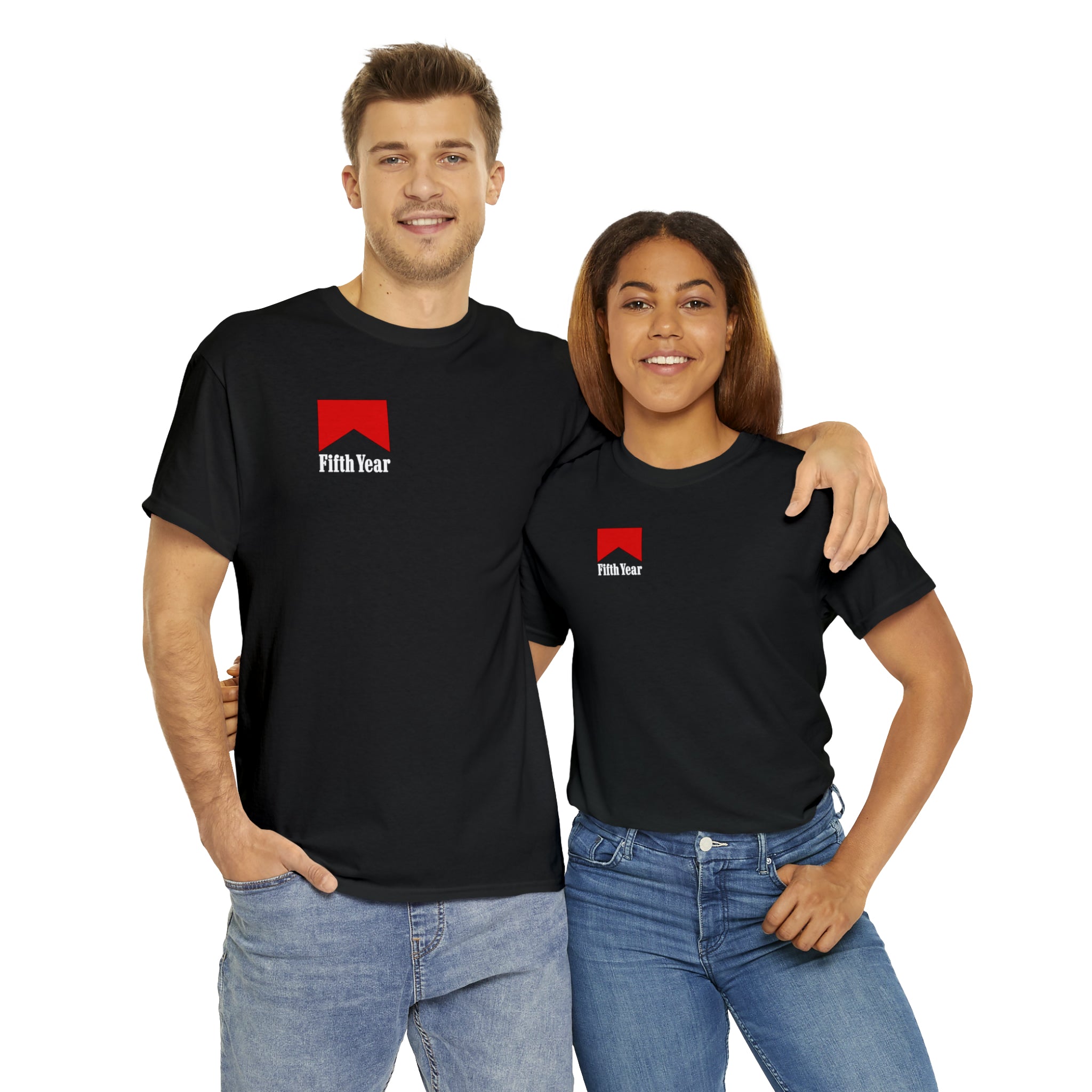 Fifth Year cigarette logo - Unisex Heavy Cotton Tee