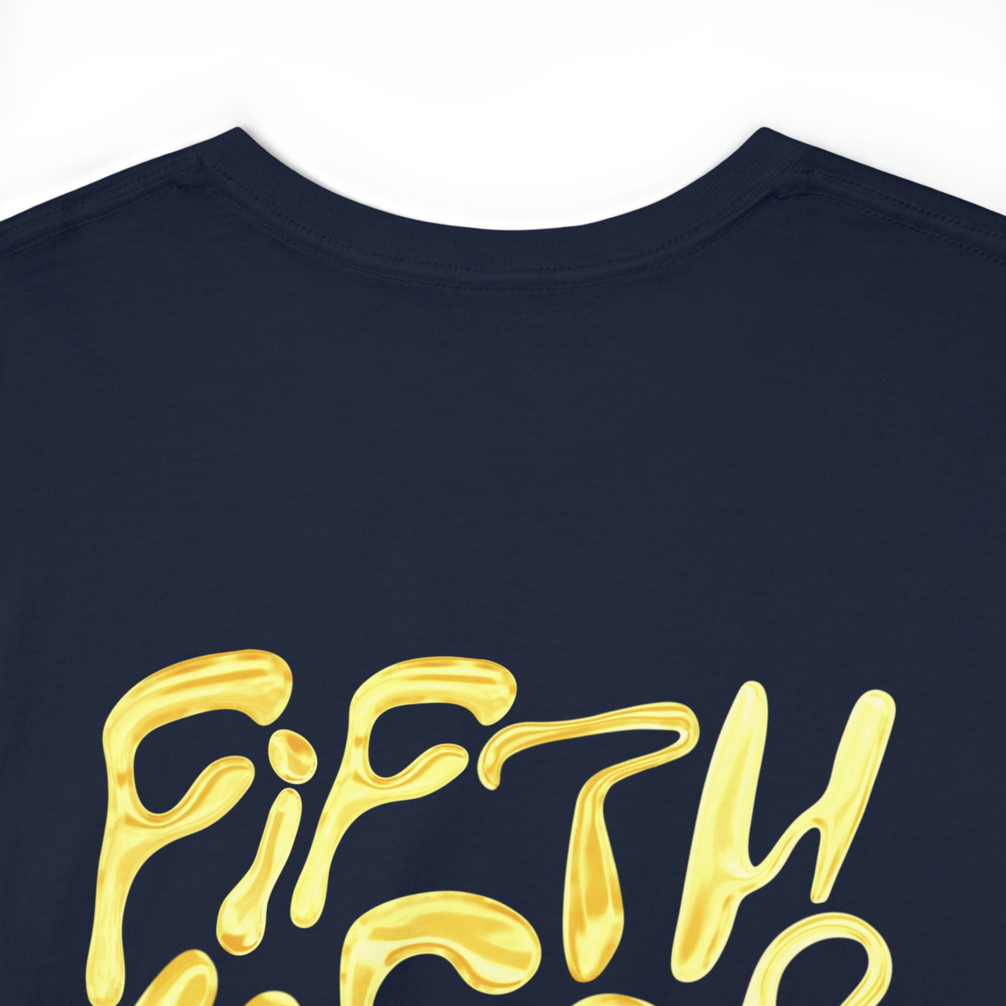 Fifth Year Beer Spill Front and Back - Unisex Heavy Cotton Tee