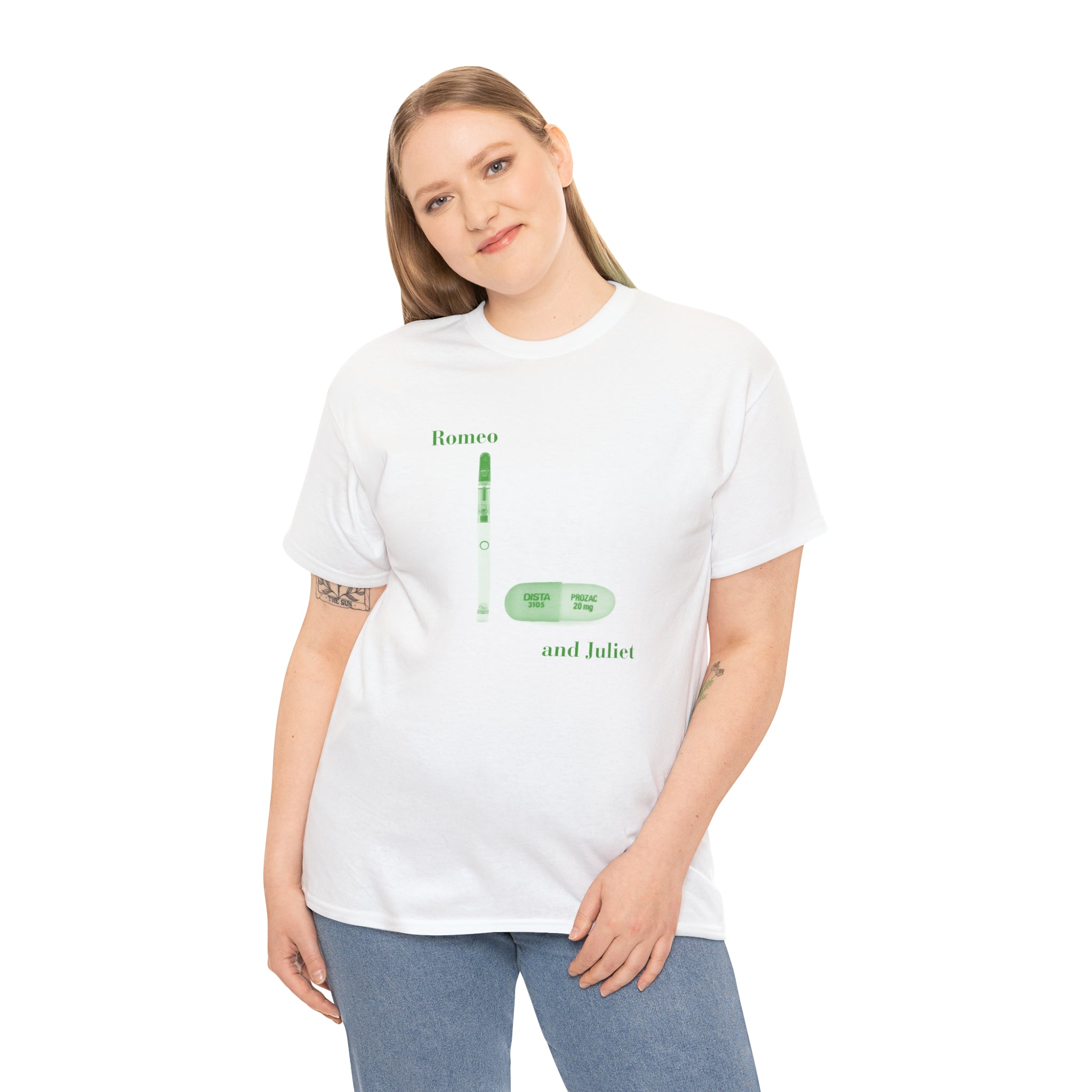 Romeo and Juliet Dab Pen and Prozac - Unisex Heavy Cotton Tee