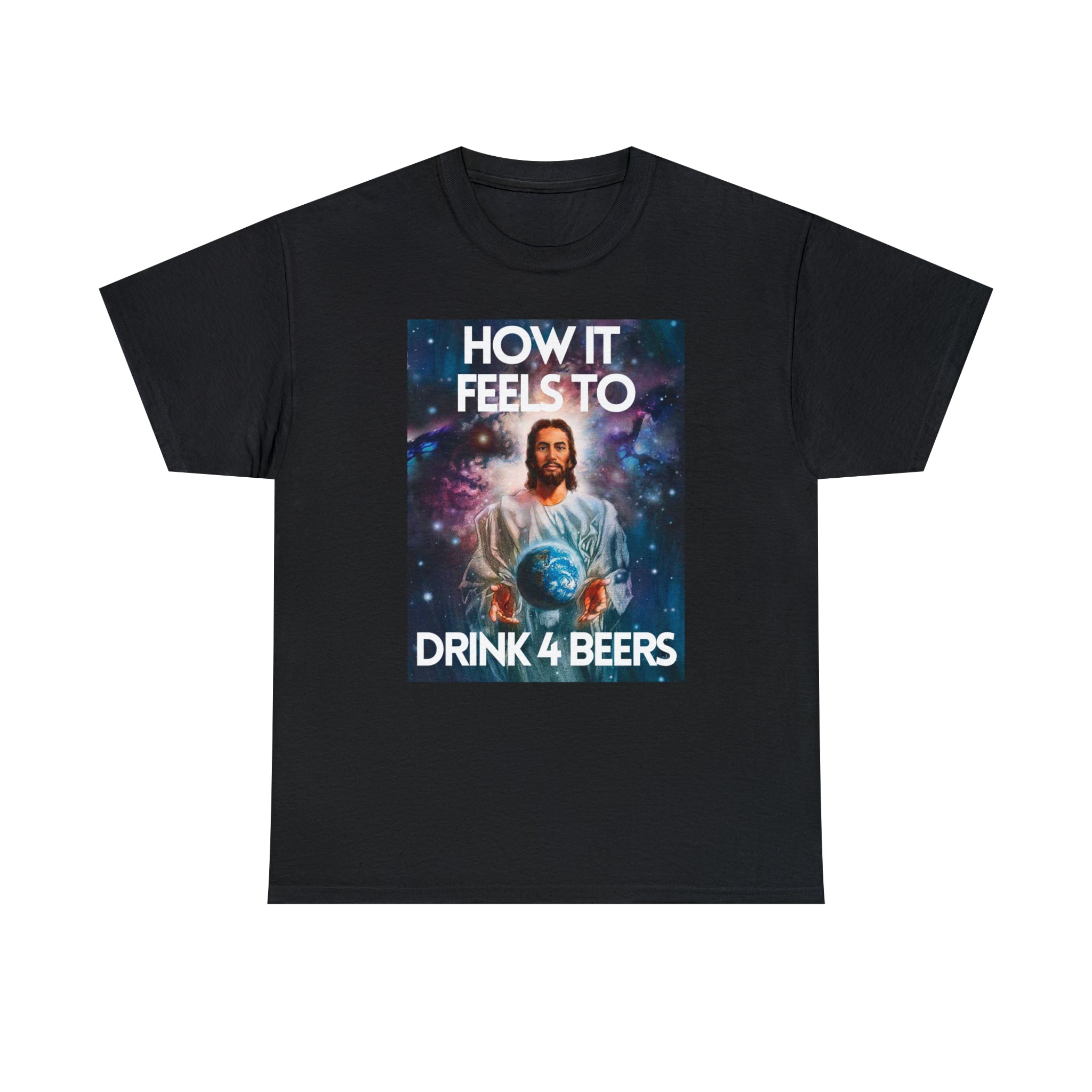 How it feels to drink 4 beers - Unisex Heavy Cotton Tee