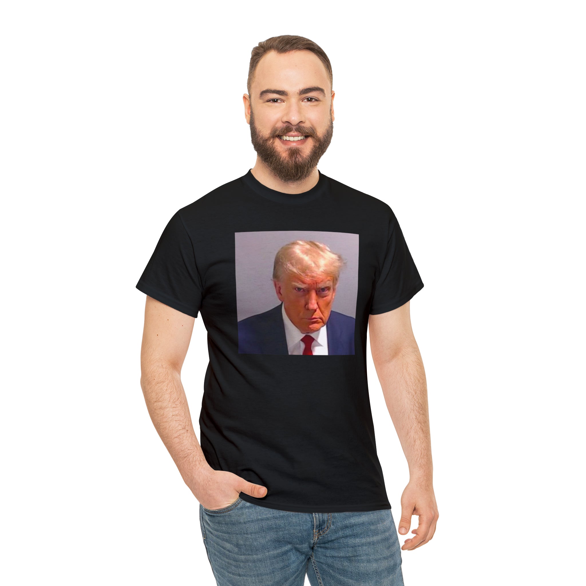 Trump Mugshot - Unisex Heavy Cotton Tee