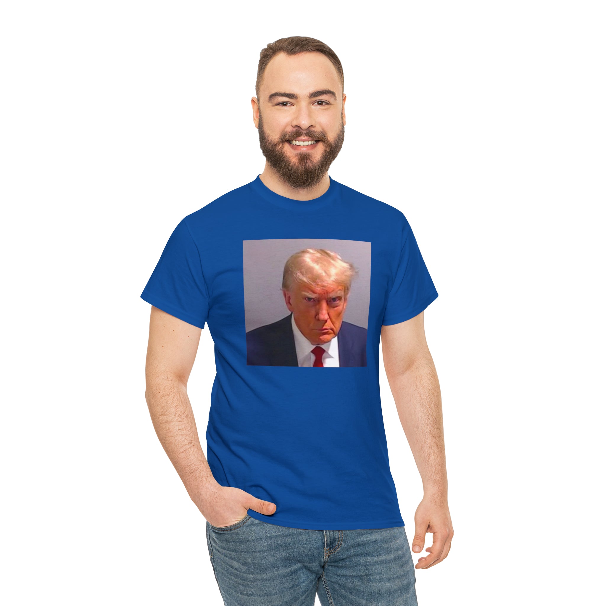 Trump Mugshot - Unisex Heavy Cotton Tee