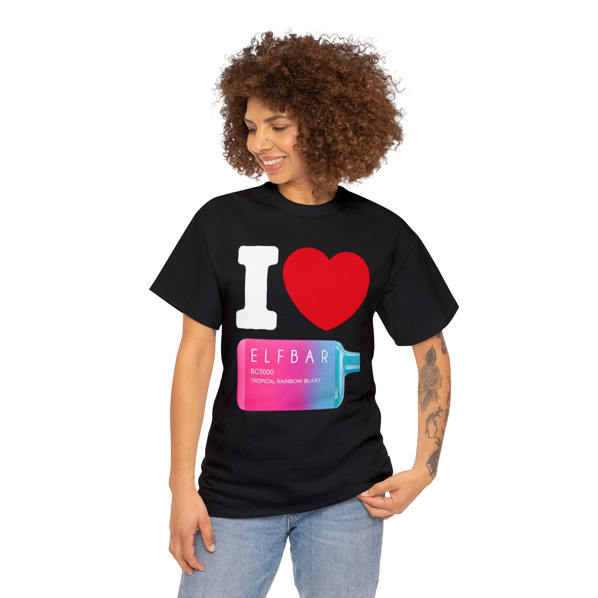 I Love ELFBAR (No back graphic) - Unisex Heavy Cotton Tee