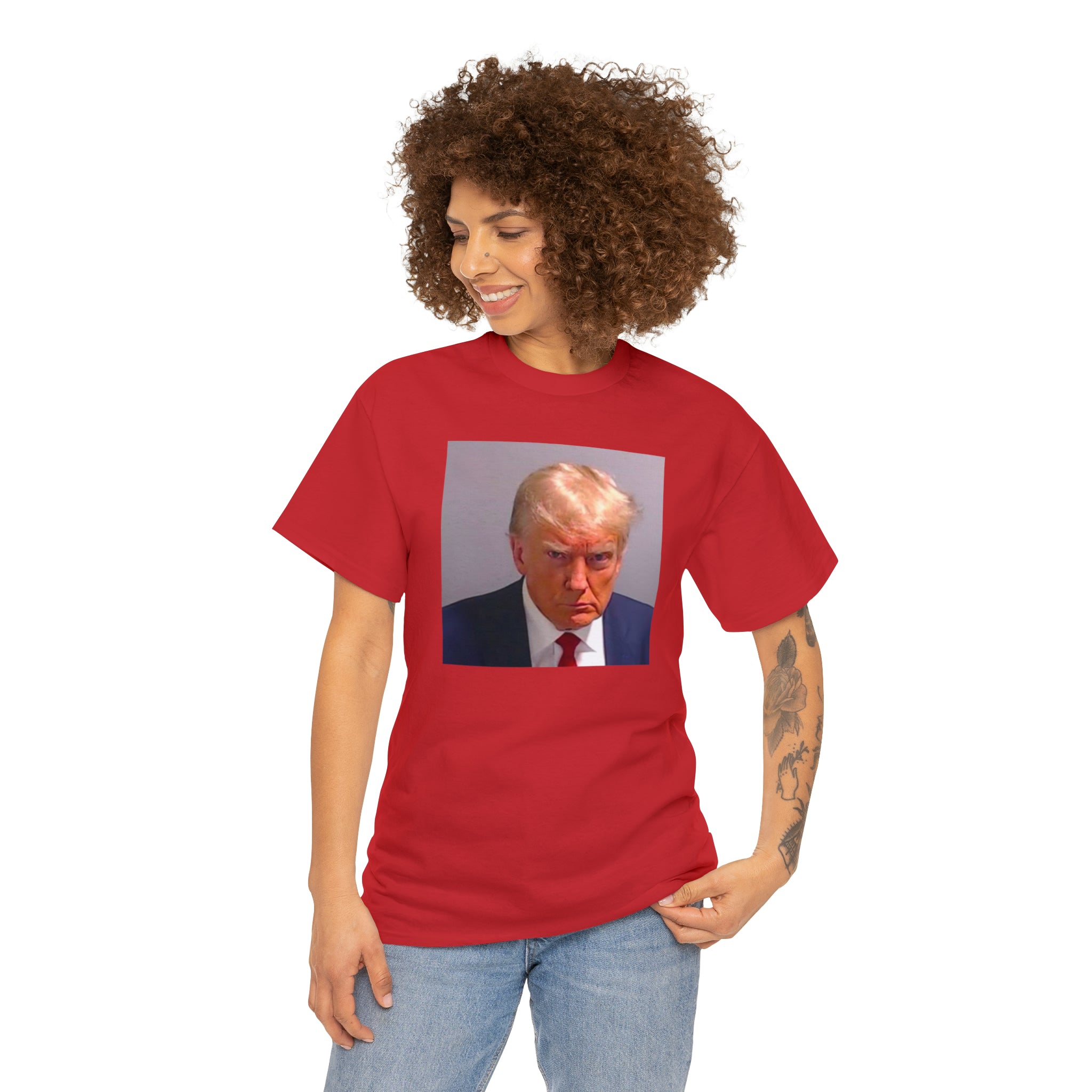 Trump Mugshot - Unisex Heavy Cotton Tee