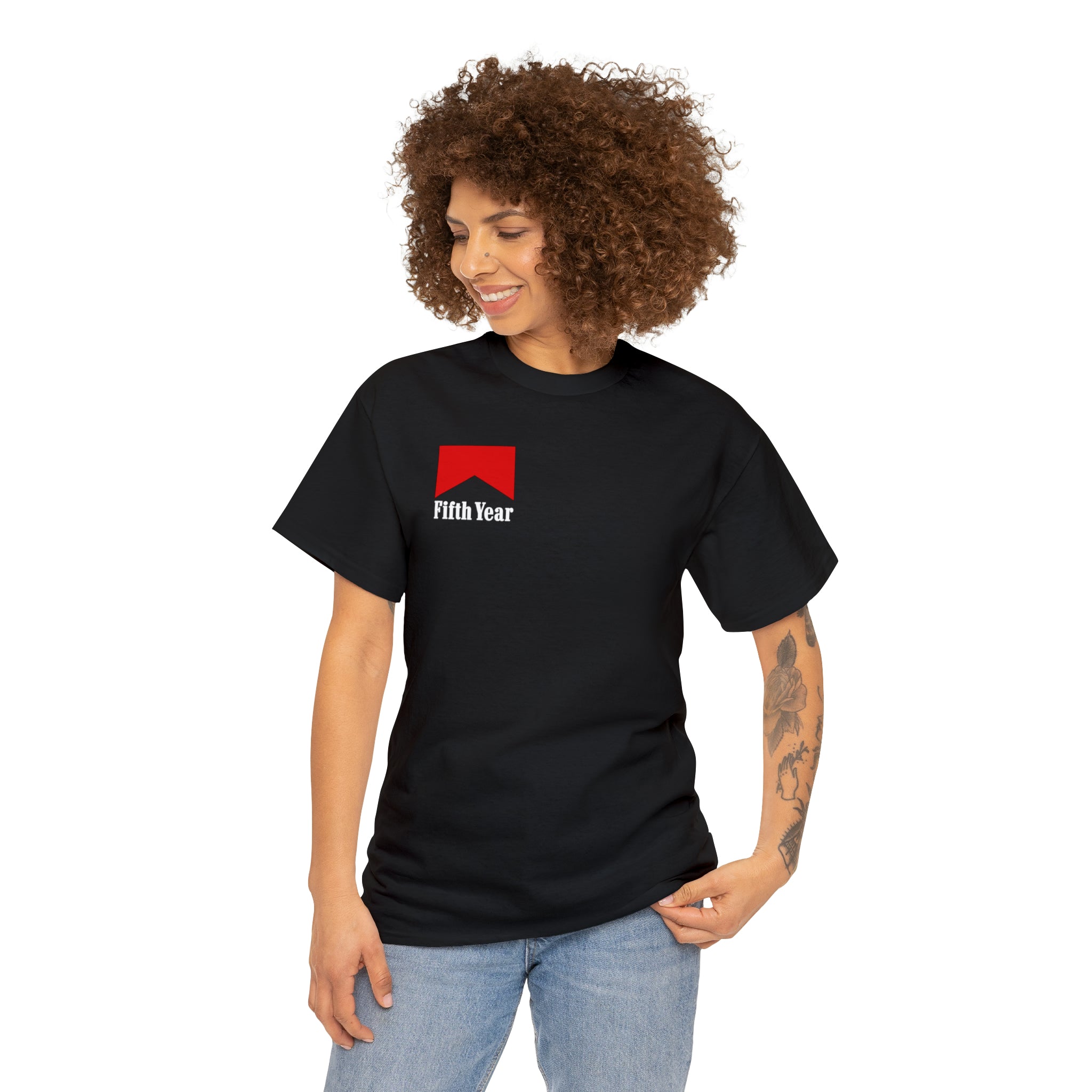 Fifth Year cigarette logo - Unisex Heavy Cotton Tee