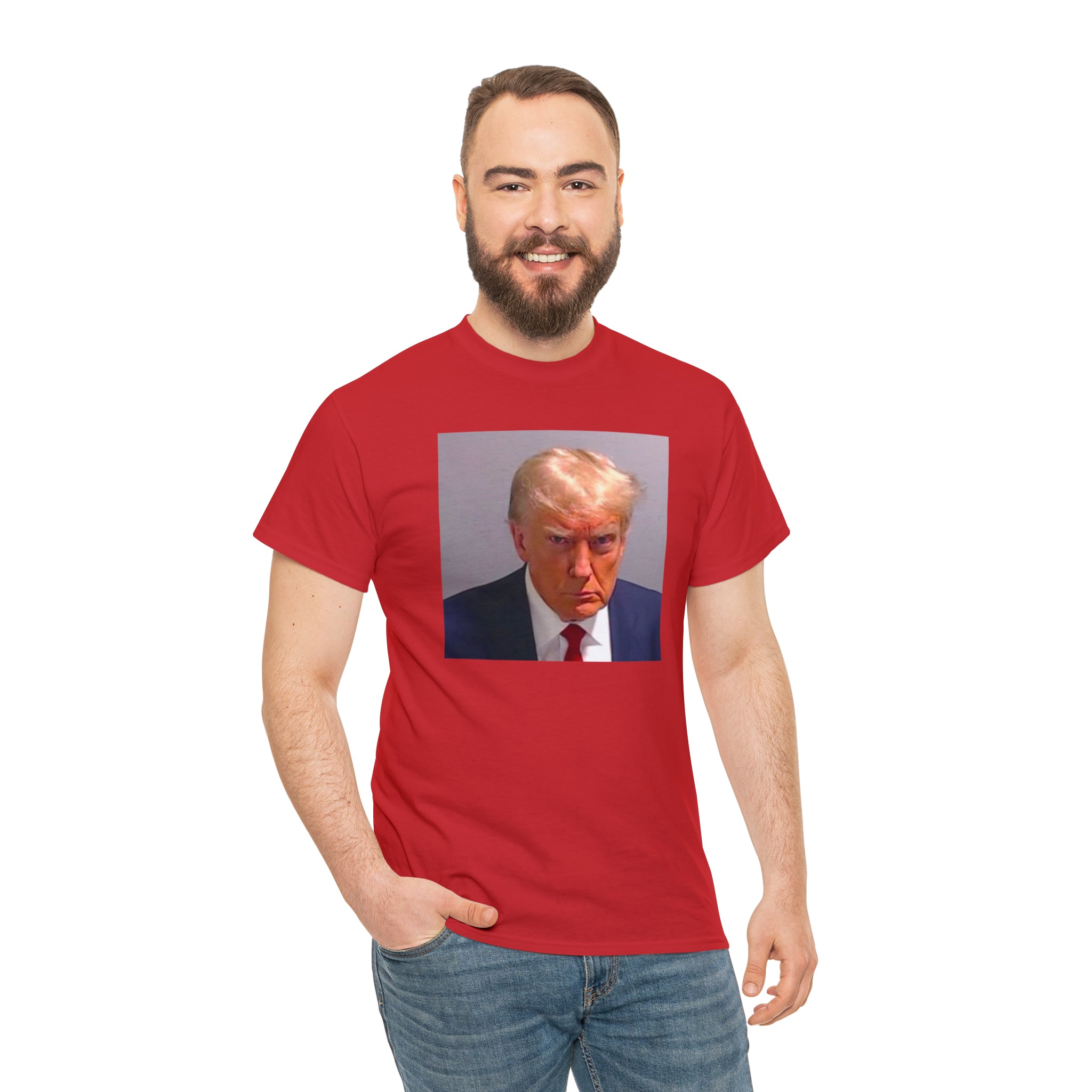 Trump Mugshot - Unisex Heavy Cotton Tee