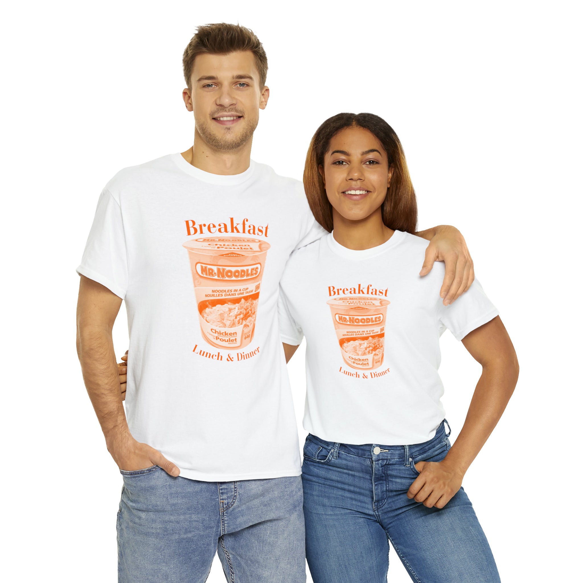 Breakfast Lunch and Dinner - Unisex Heavy Cotton Tee