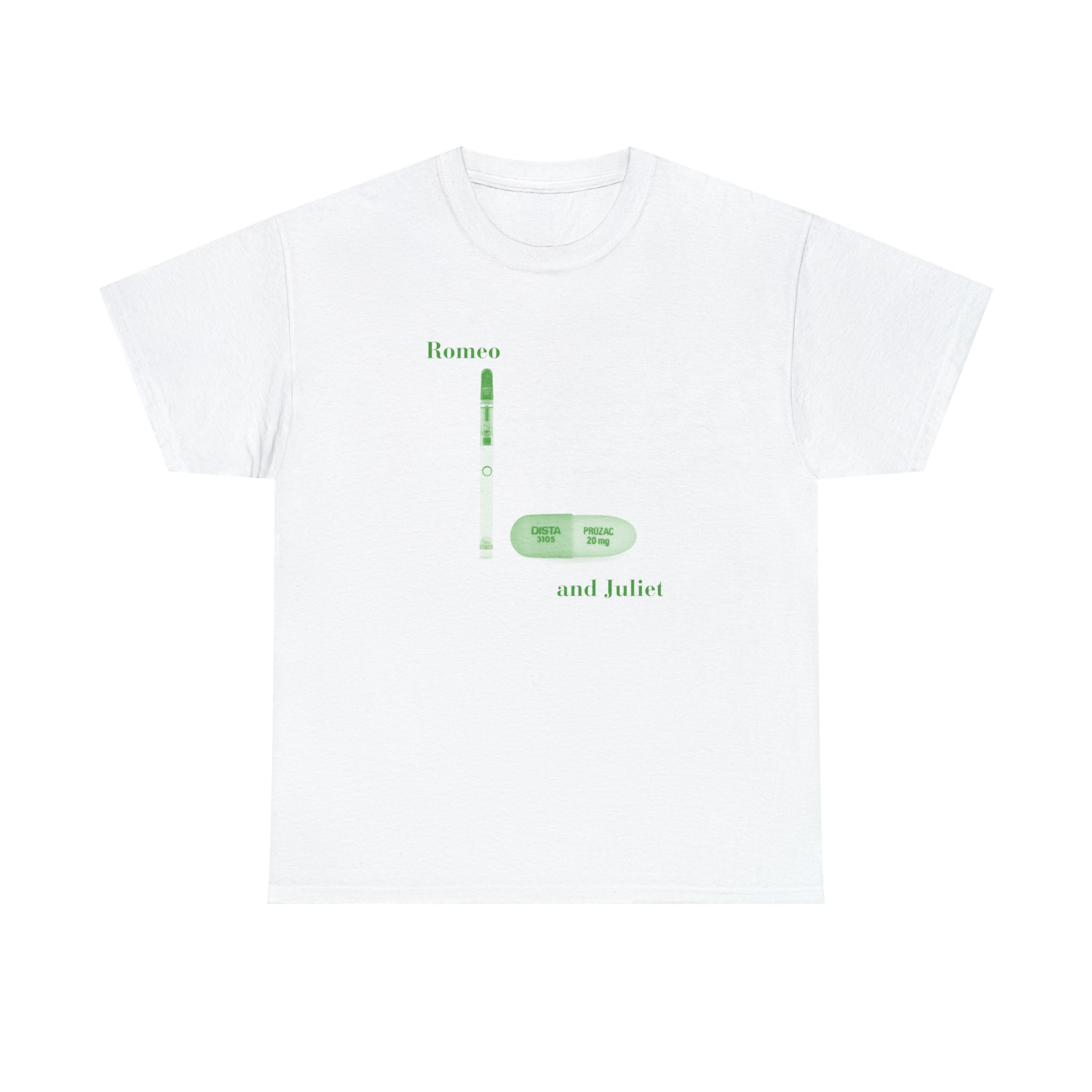 Romeo and Juliet Dab Pen and Prozac - Unisex Heavy Cotton Tee