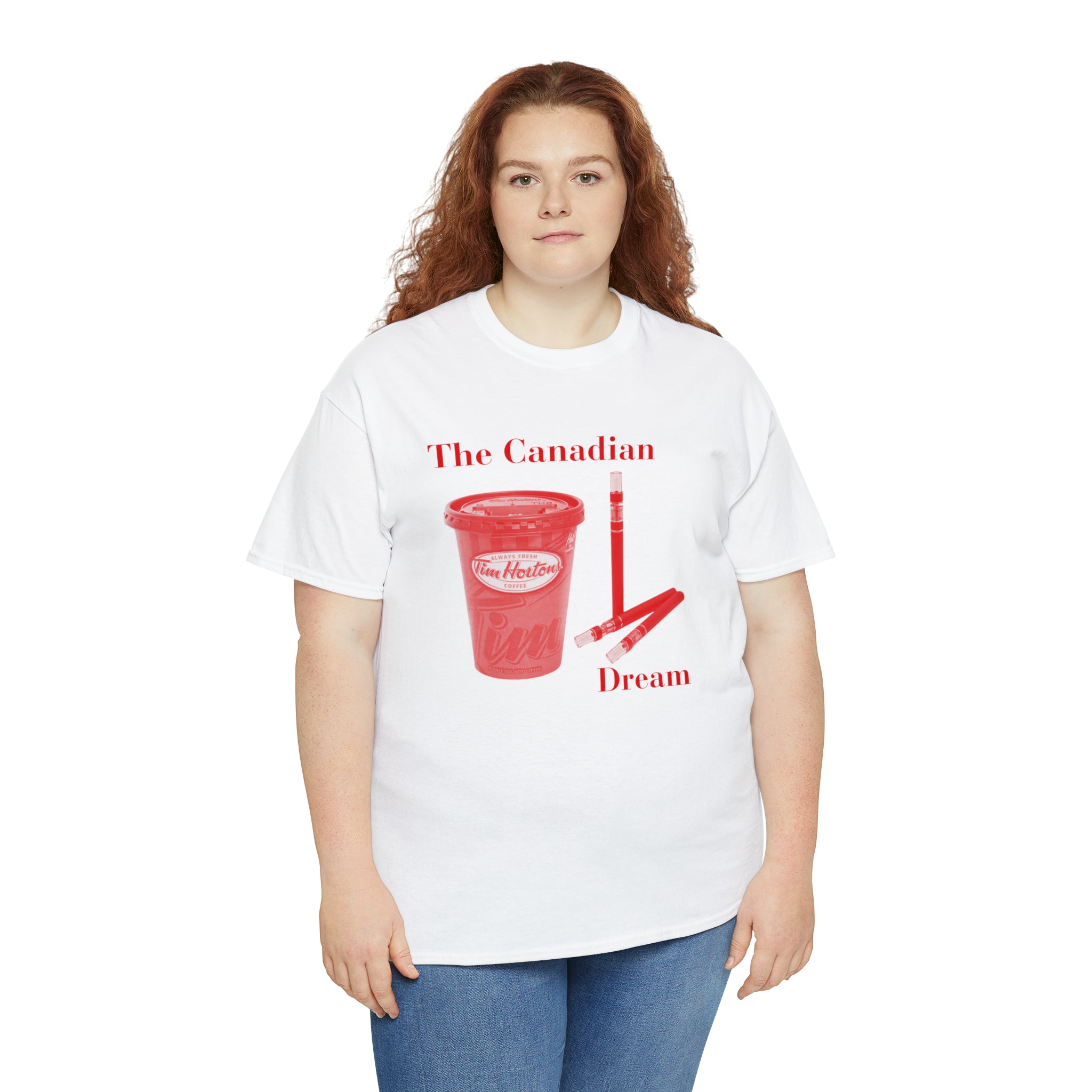 The Canadian Dream Tim Hortons Coffee and Zyns 6mg - Unisex Heavy Cotton Tee