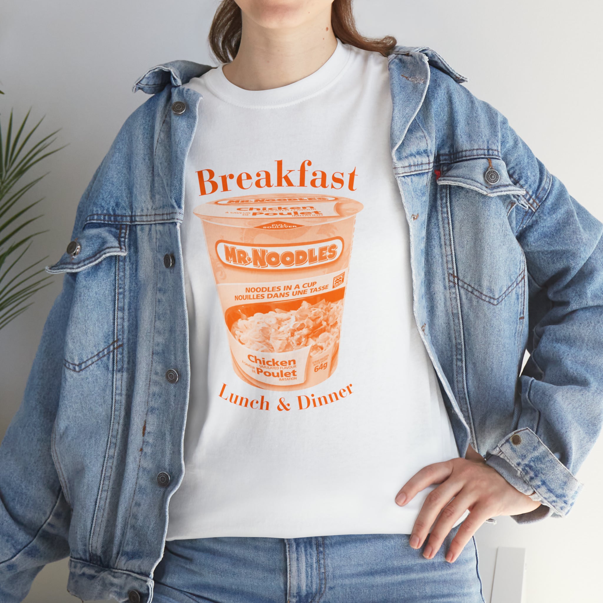 Breakfast Lunch and Dinner - Unisex Heavy Cotton Tee