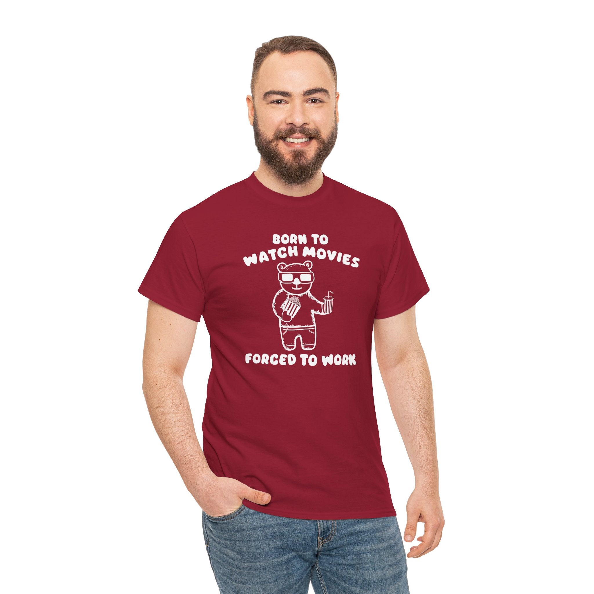 Born to Watch Movies Forced to Work Shirt