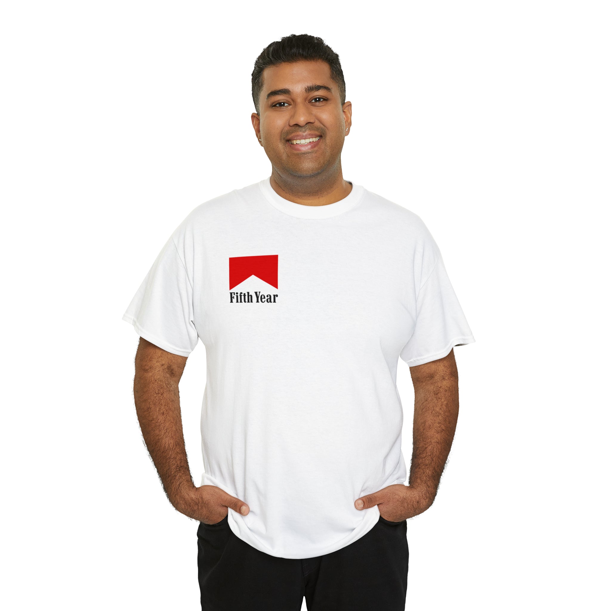Fifth Year cigarette logo - Unisex Heavy Cotton Tee