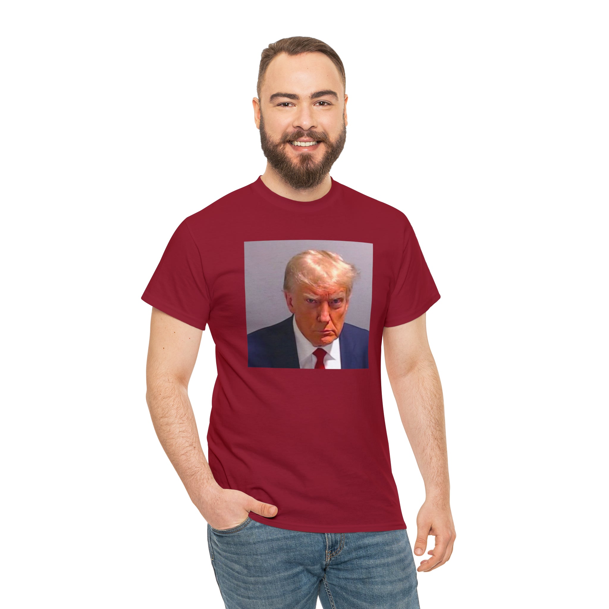 Trump Mugshot - Unisex Heavy Cotton Tee