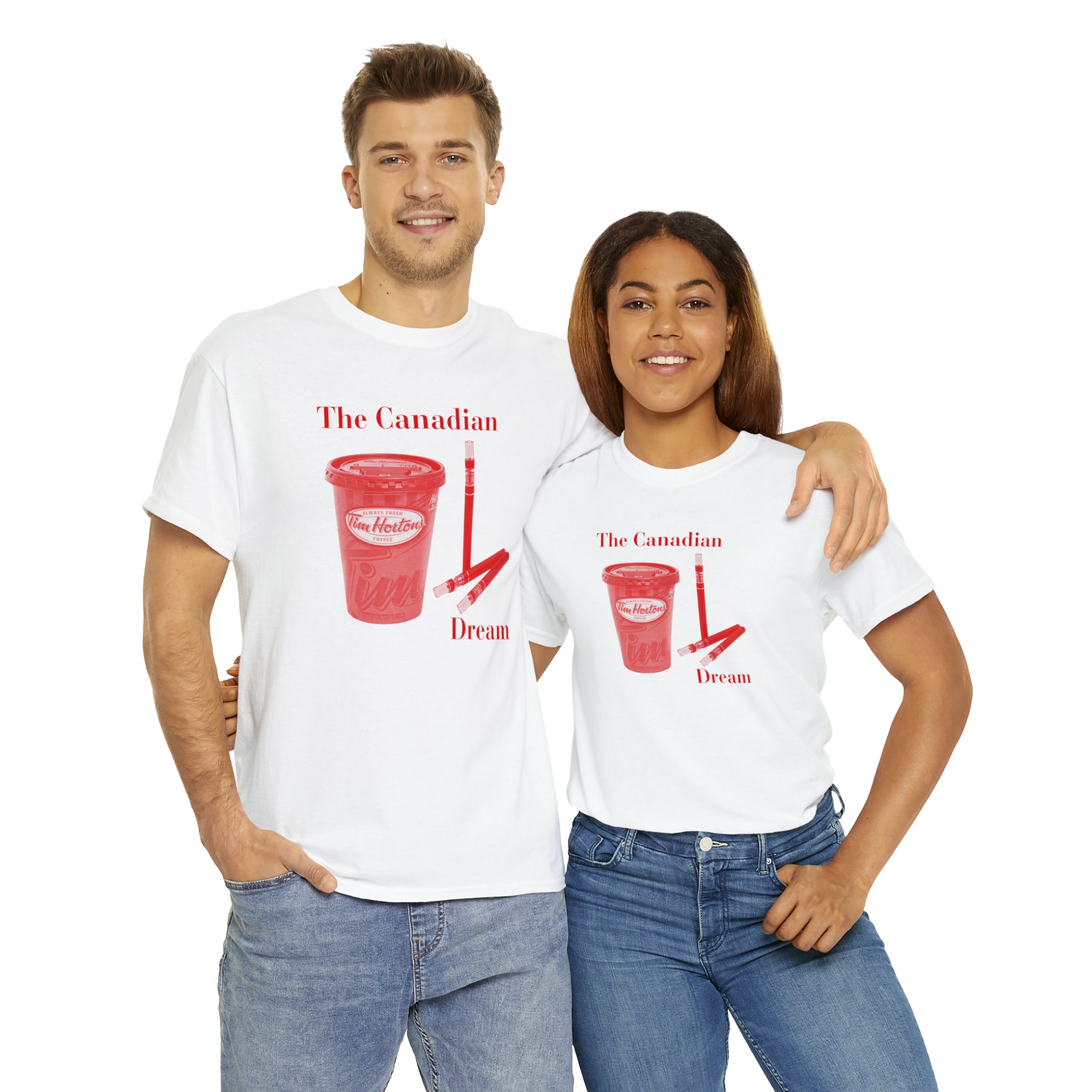The Canadian Dream Tim Hortons Coffee and Zyns 6mg - Unisex Heavy Cotton Tee