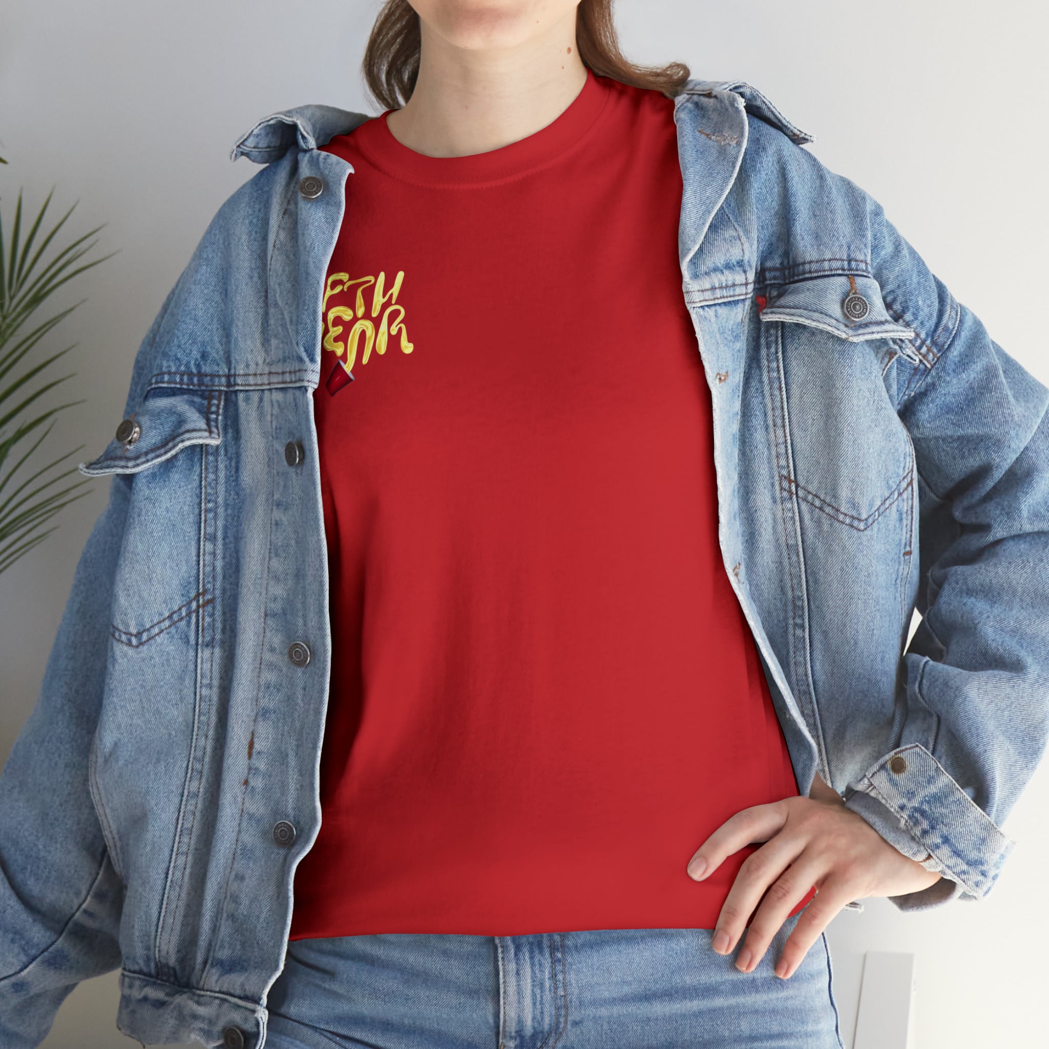 Fifth Year Beer Spill Front and Back - Unisex Heavy Cotton Tee