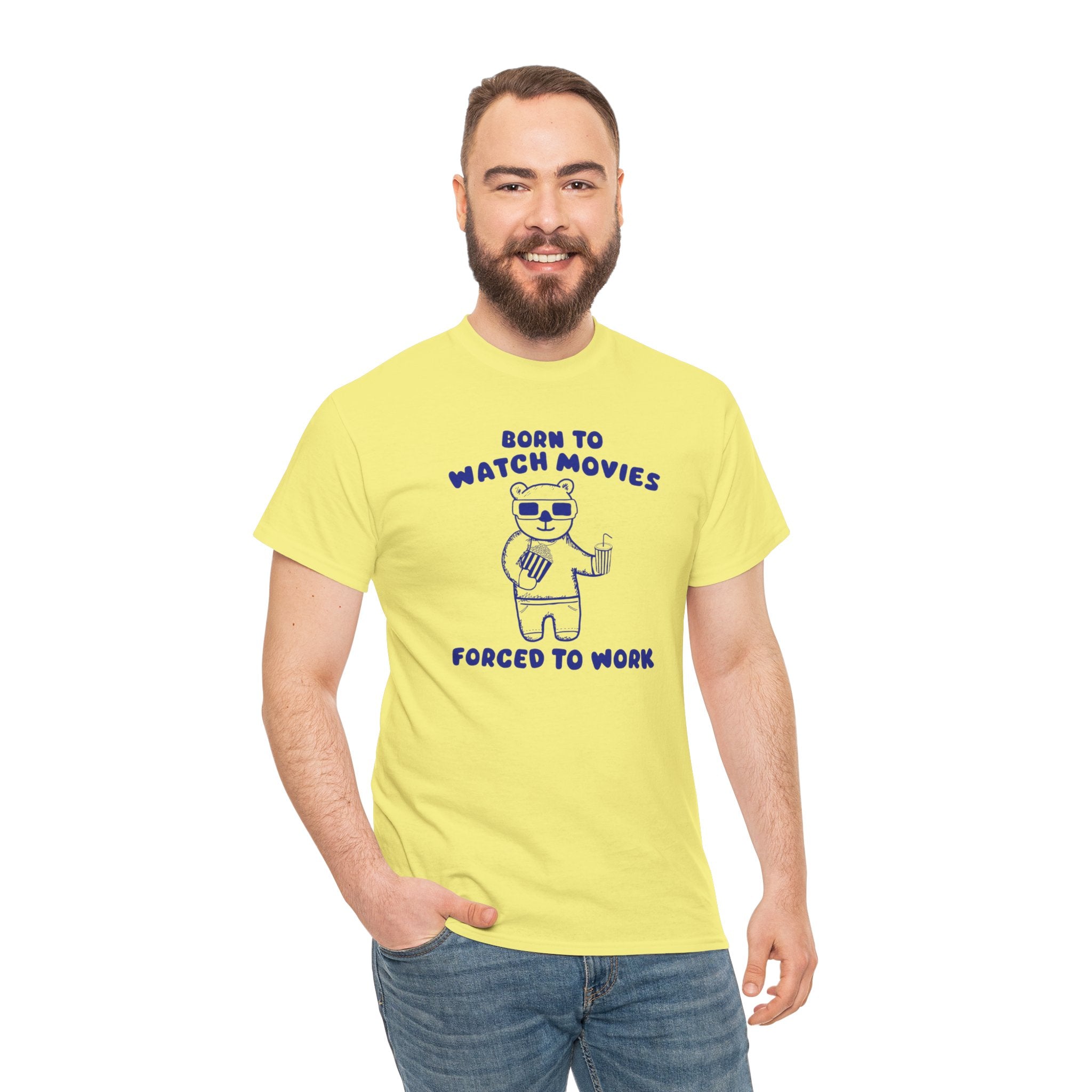 Born to Watch Movies Forced to Work Shirt