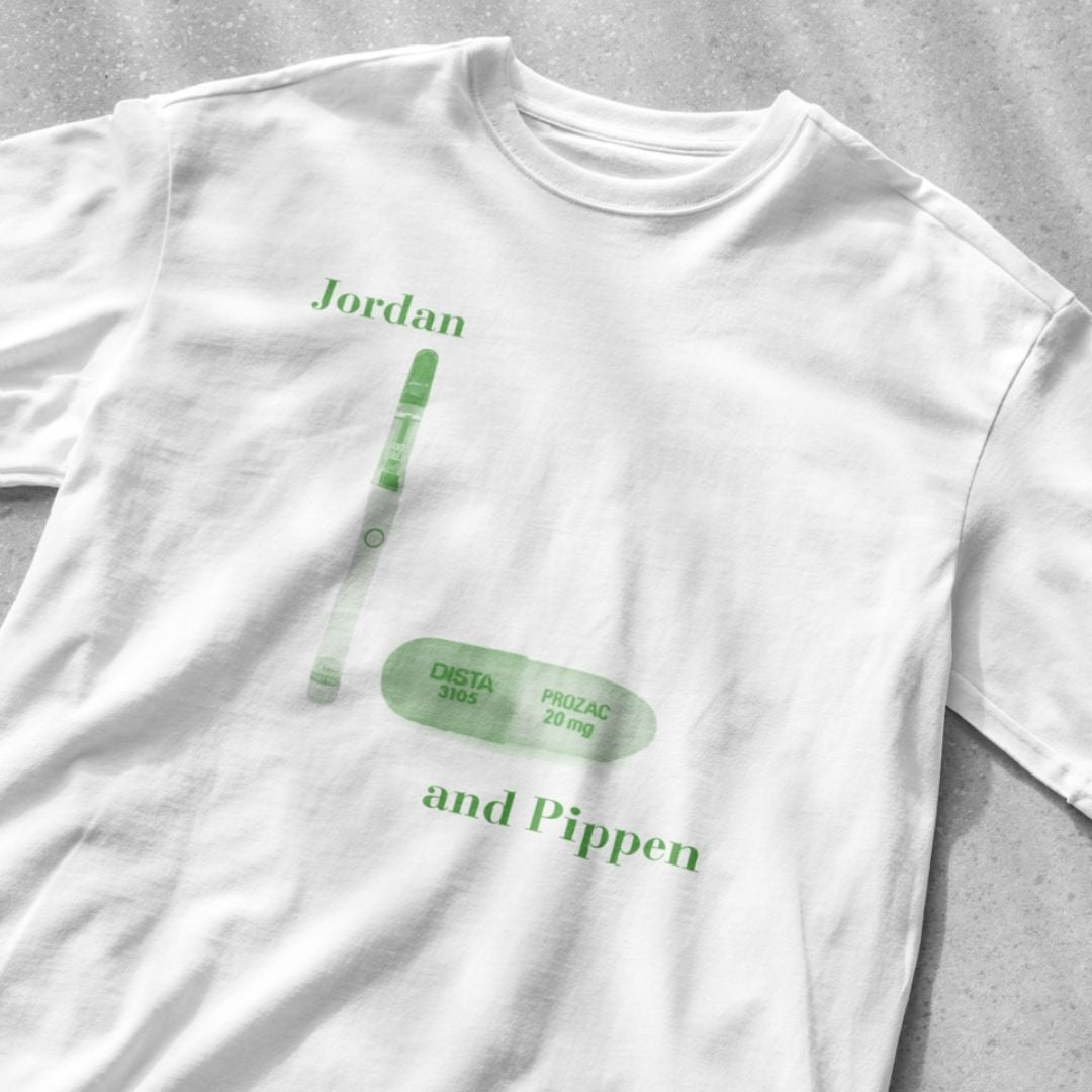 Jordan and Pippen Dab Pen and Prozac - Unisex Heavy Cotton Tee