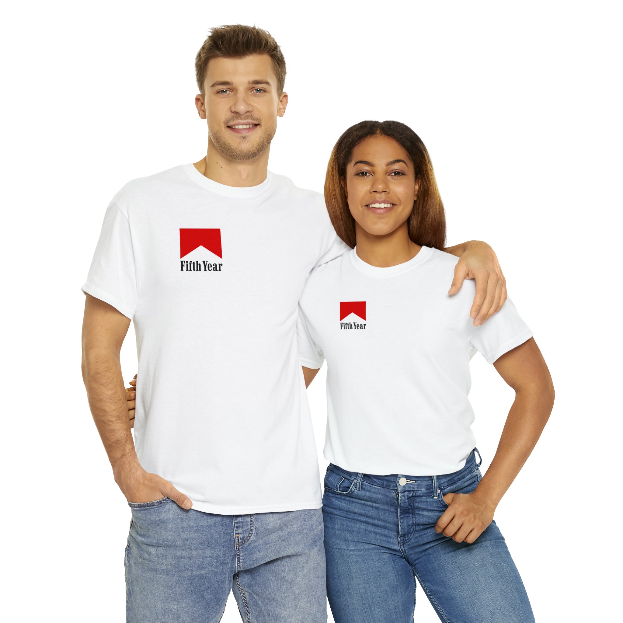 Fifth Year cigarette logo - Unisex Heavy Cotton Tee