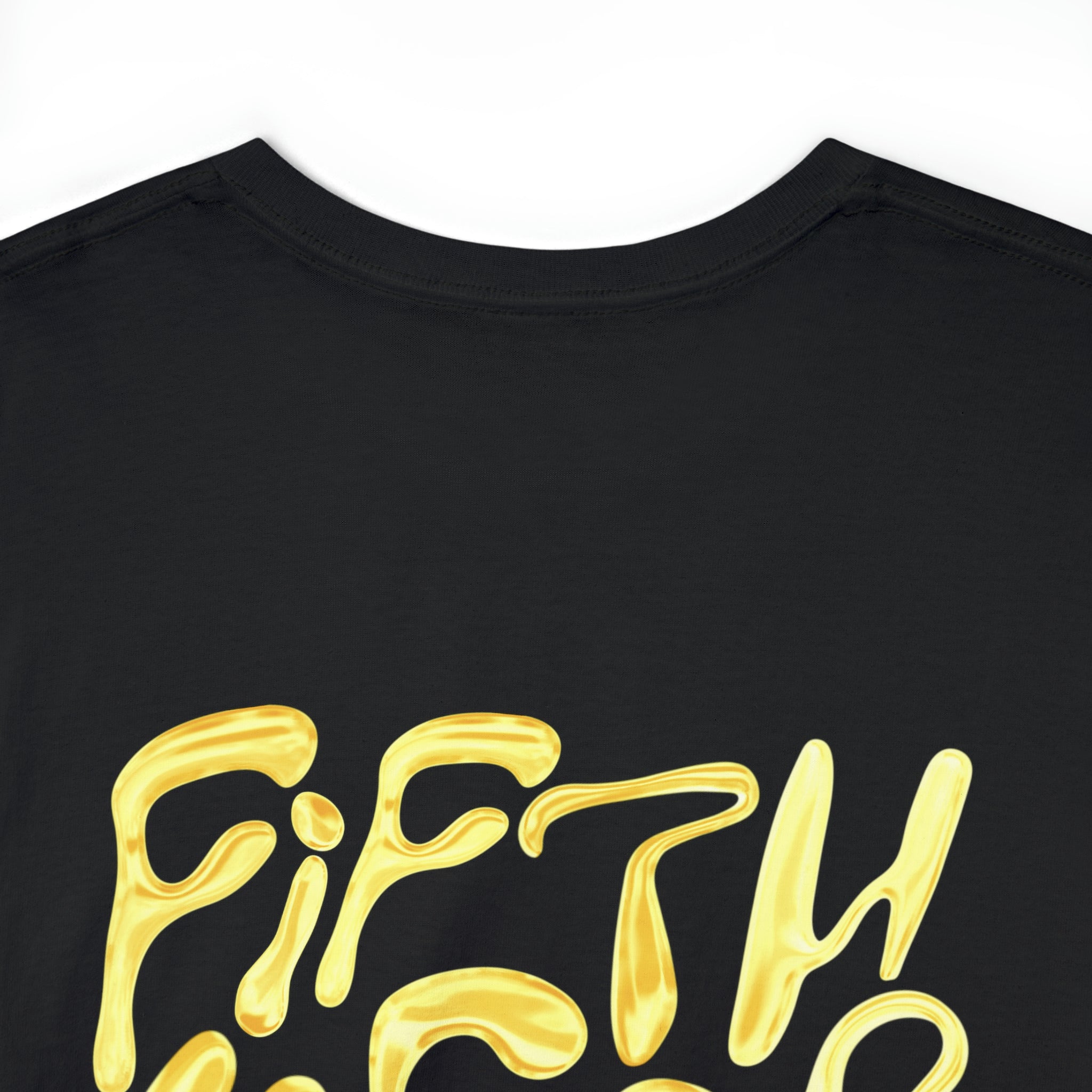 Fifth Year Beer Spill Front and Back - Unisex Heavy Cotton Tee