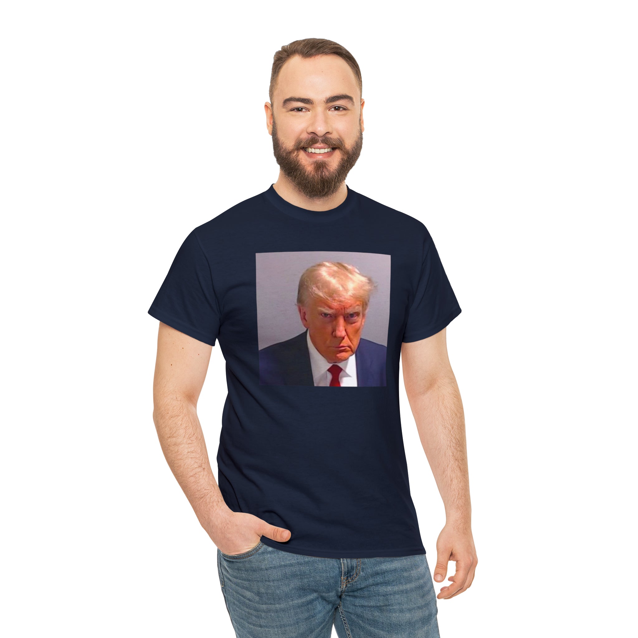 Trump Mugshot - Unisex Heavy Cotton Tee