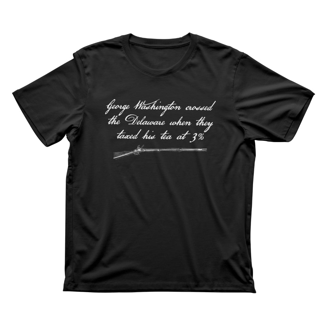 GEORGE WASHINGTON ANTI-TAXATION TEE (front and back)