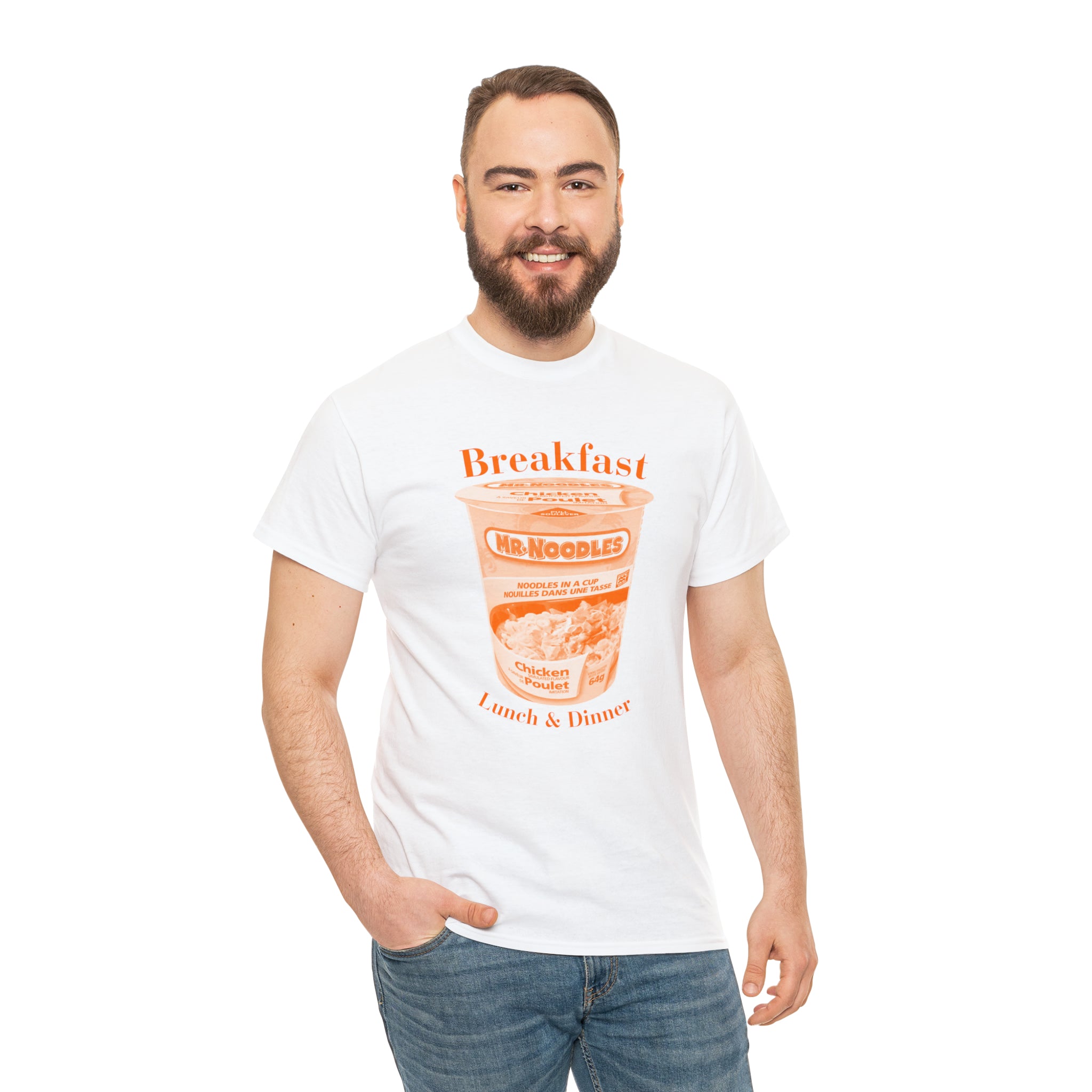 Breakfast Lunch and Dinner - Unisex Heavy Cotton Tee