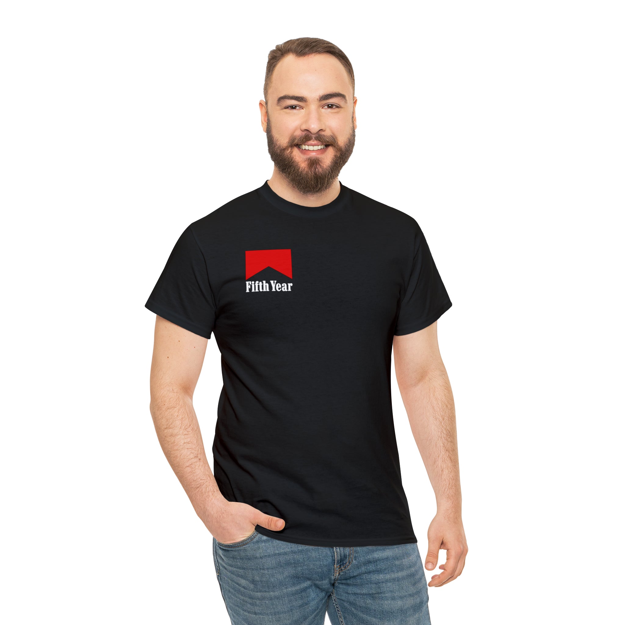 Fifth Year cigarette logo - Unisex Heavy Cotton Tee