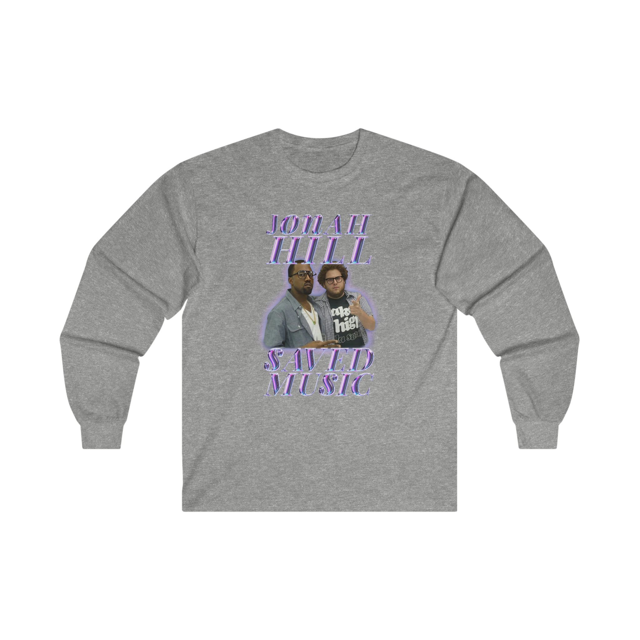 JONAH HILL SAVED MUSIC (KANYE) - Ultra Cotton Long Sleeve Tee - All Colors