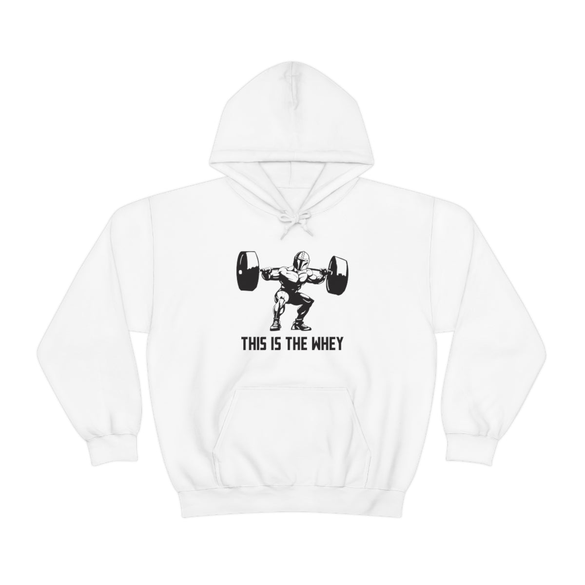 This is the Whey - Unisex Heavy Blend™ Hooded Sweatshirt