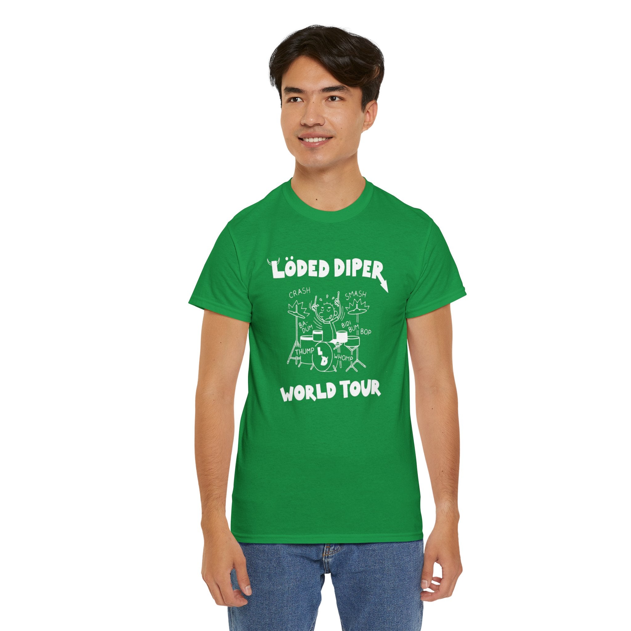 Loded Diper World Tour Shirt (Diary of a Wimpy Kid Rodrick Rules) - Unisex Heavy Cotton Tee