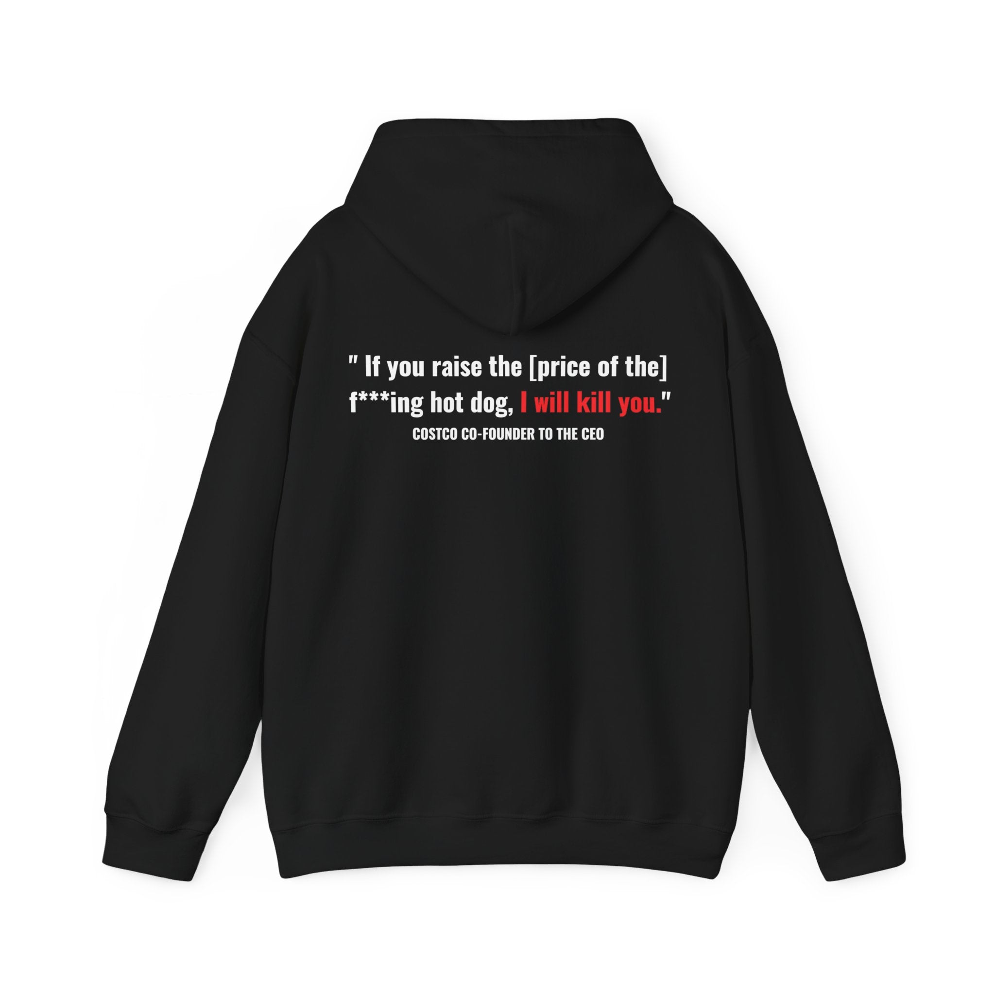 Costco $1.50 Hotdog (with back quote) - Unisex Heavy Blend™ Hooded Sweatshirt