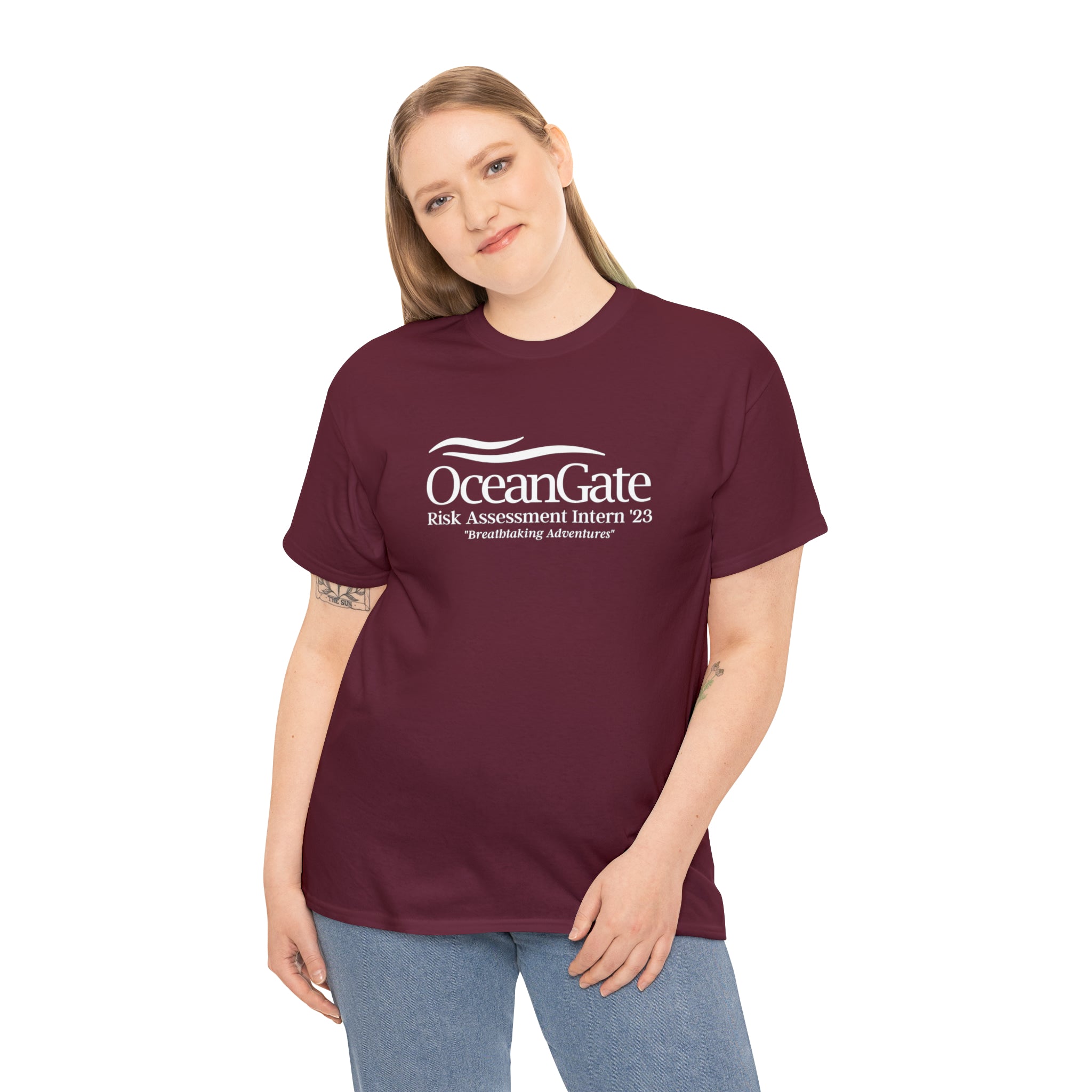 OceanGate Risk Assessment Intern '23 Unisex Heavy Cotton Tee