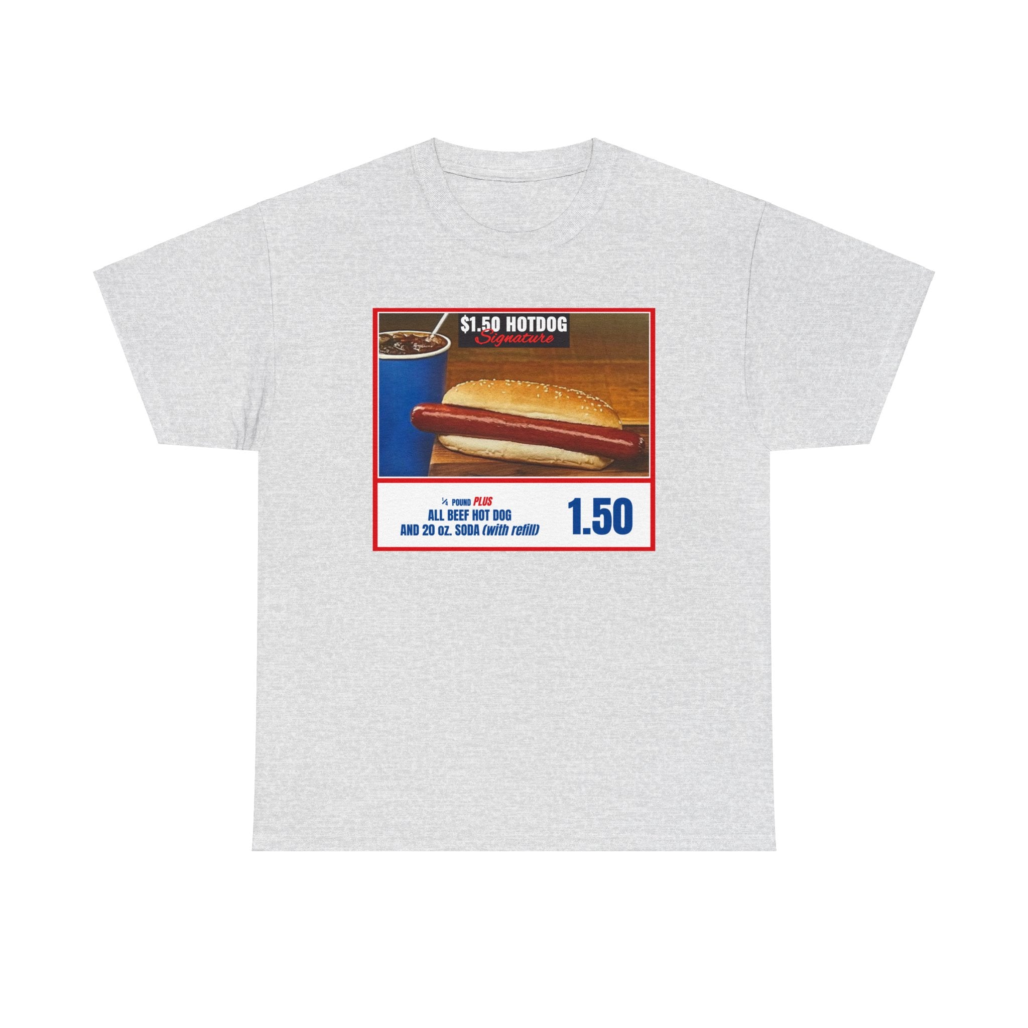 Costco Hotdog (no back quote) - Unisex Heavy Cotton Tee