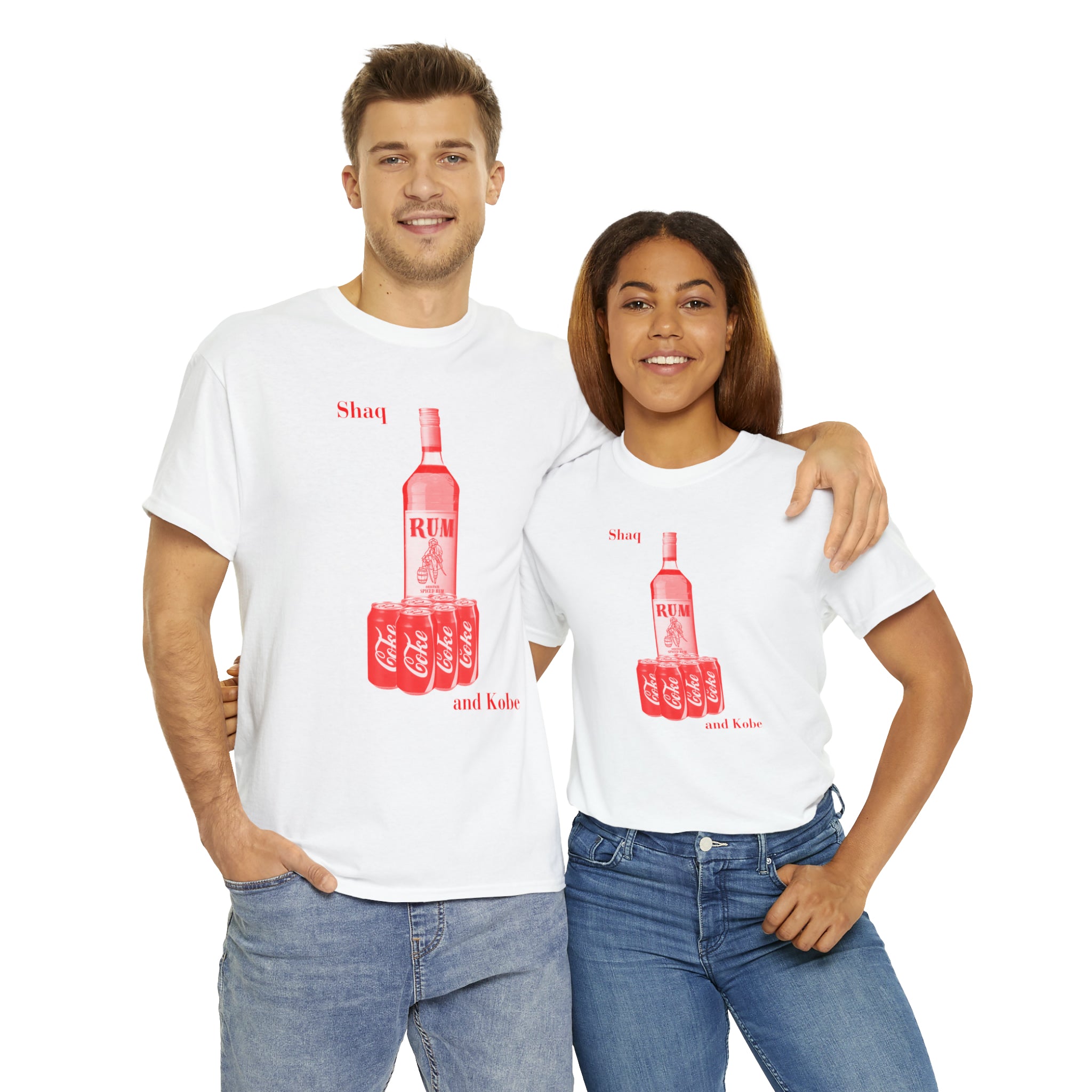 Shaq and Kobe Rum and Coke - Unisex Heavy Cotton Tee