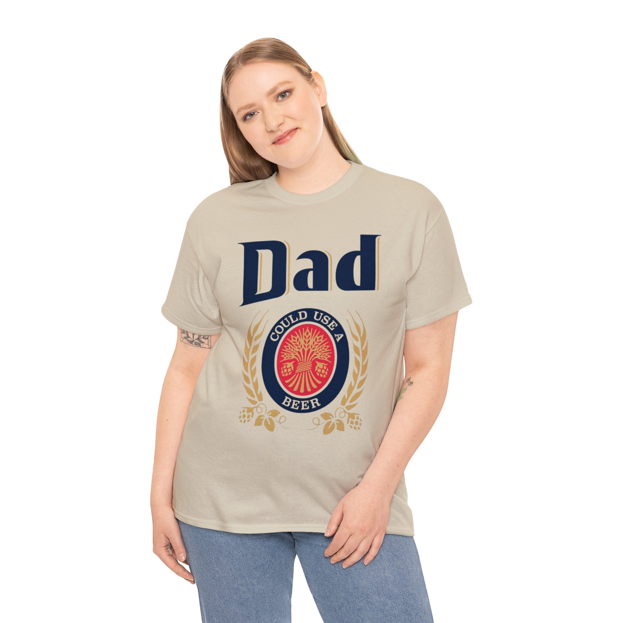 Dad Could Use a Beer - Unisex Heavy Cotton Tee