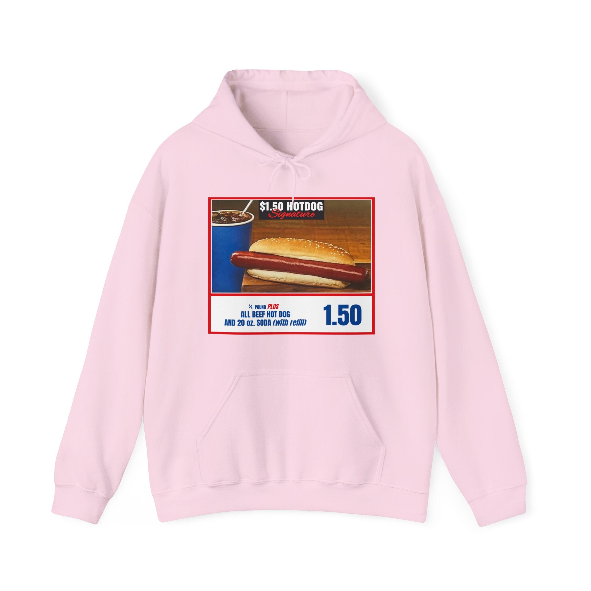 Costco $1.50 Hotdog (with back quote) - Unisex Heavy Blend™ Hooded Sweatshirt