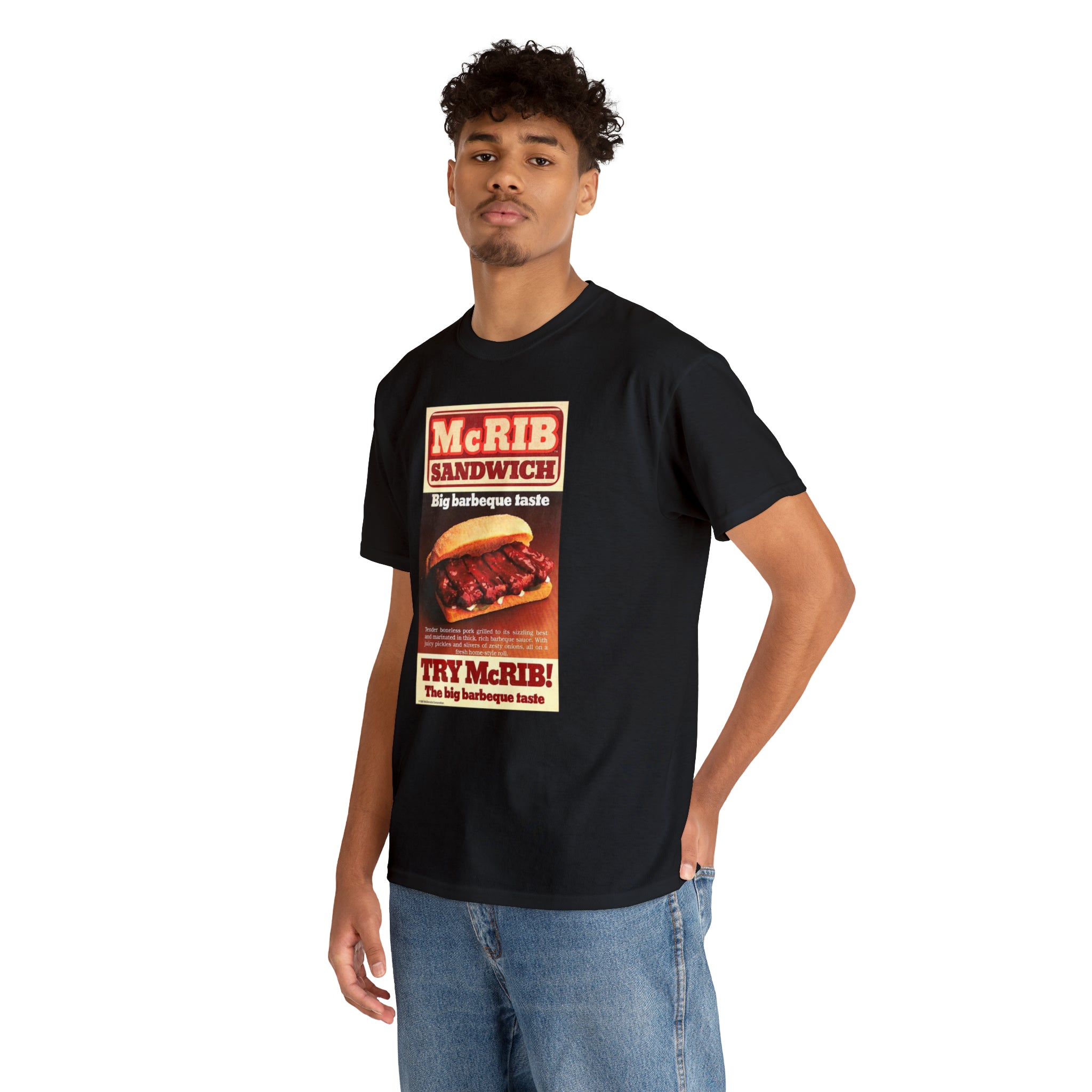 Give me the McRib or give me DEATH - Unisex Heavy Cotton Tee