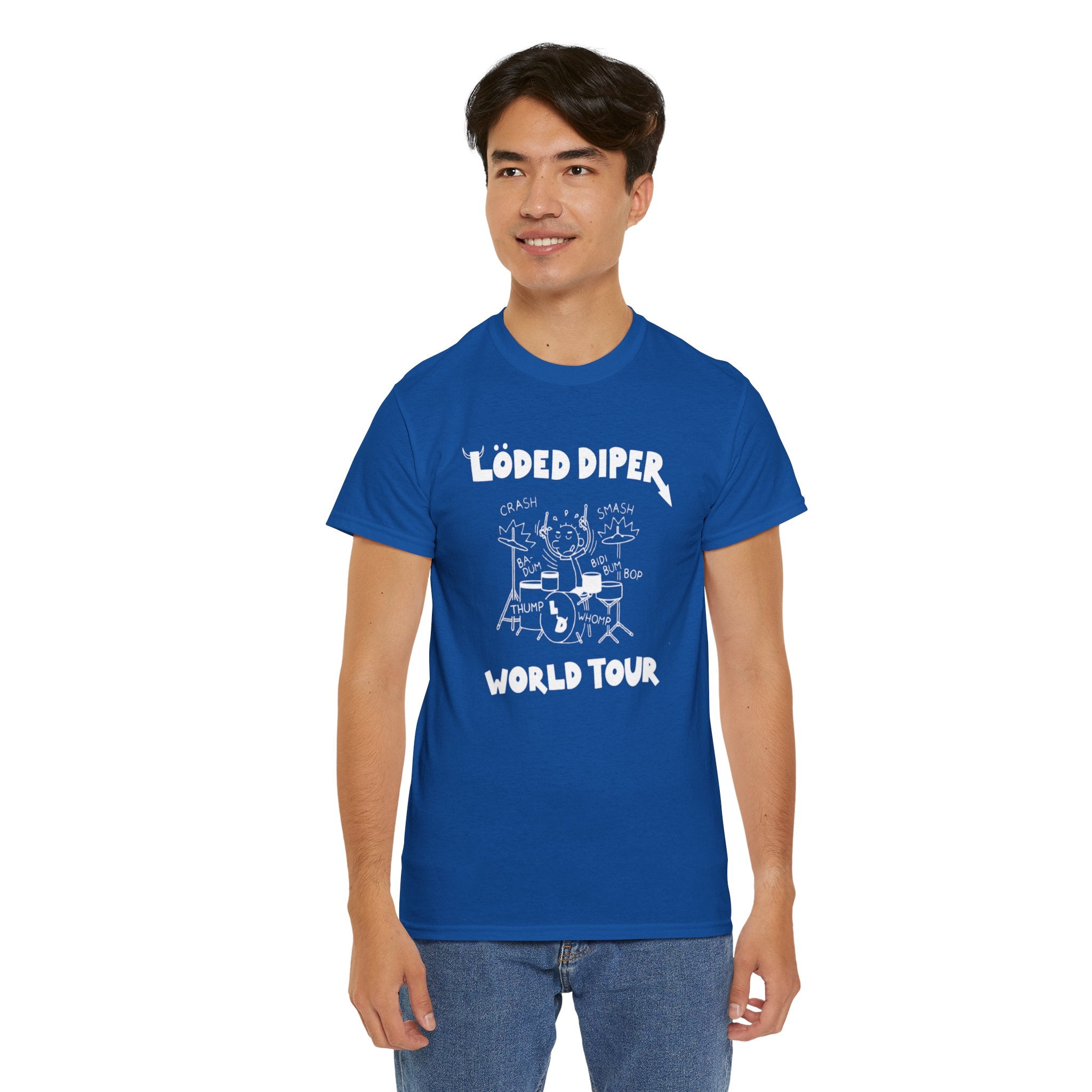 Loded Diper World Tour Shirt (Diary of a Wimpy Kid Rodrick Rules) - Unisex Heavy Cotton Tee