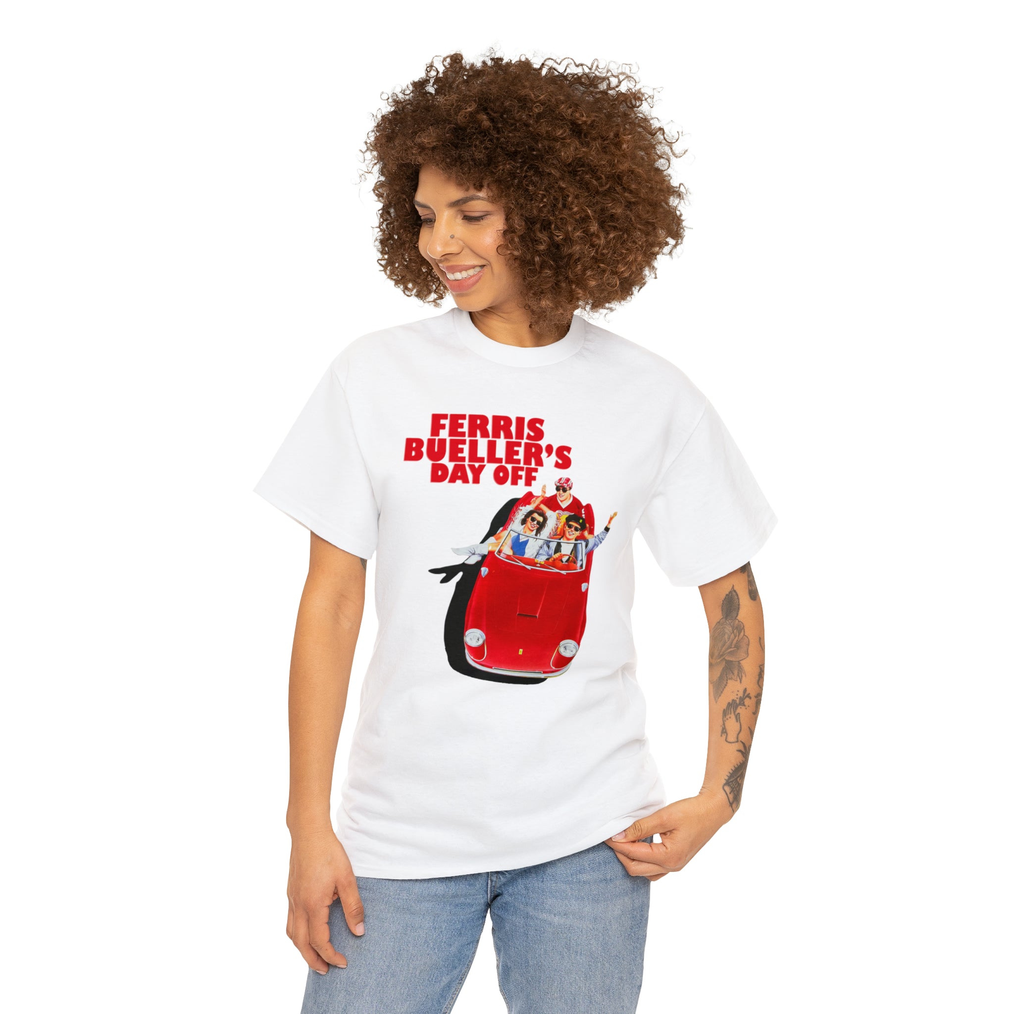 FERRIS BUELLER'S DAY OFF (with back quote) - Unisex Heavy Cotton Tee