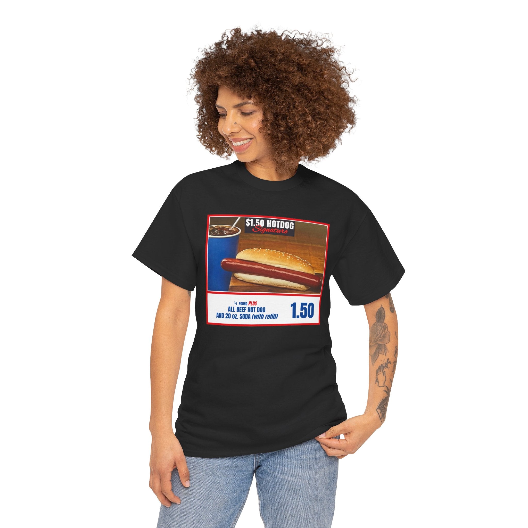 Costco Hotdog (no back quote) - Unisex Heavy Cotton Tee